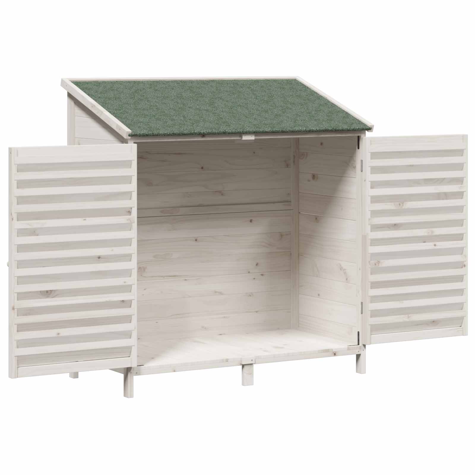 Capanno da Giardino con tetto Bianco 106 x 56 x 113,5 cm