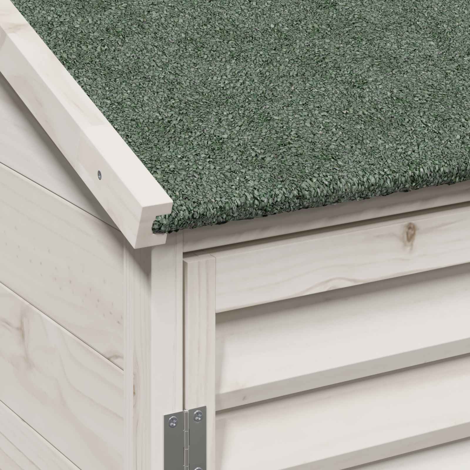 Capanno da Giardino con tetto Bianco 106 x 56 x 113,5 cm