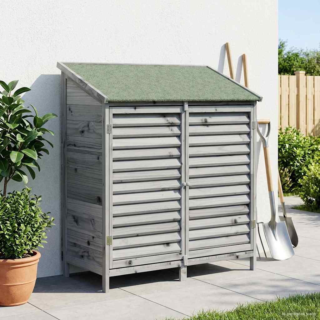 Capanno da Giardino con tetto Grigio 106 x 56 x 113,5 cm