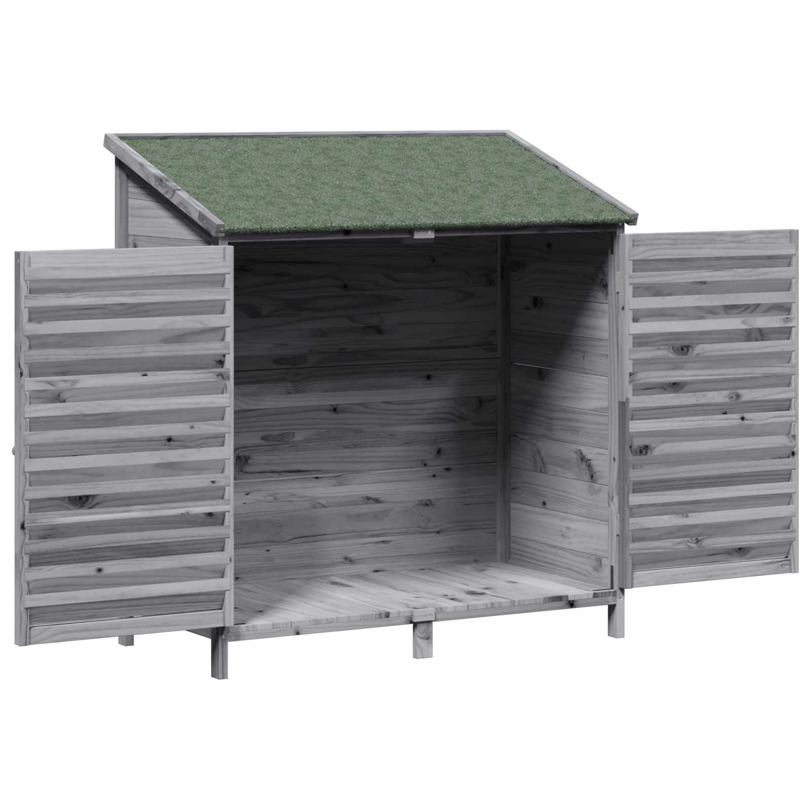 Capanno da Giardino con tetto Grigio 106 x 56 x 113,5 cm