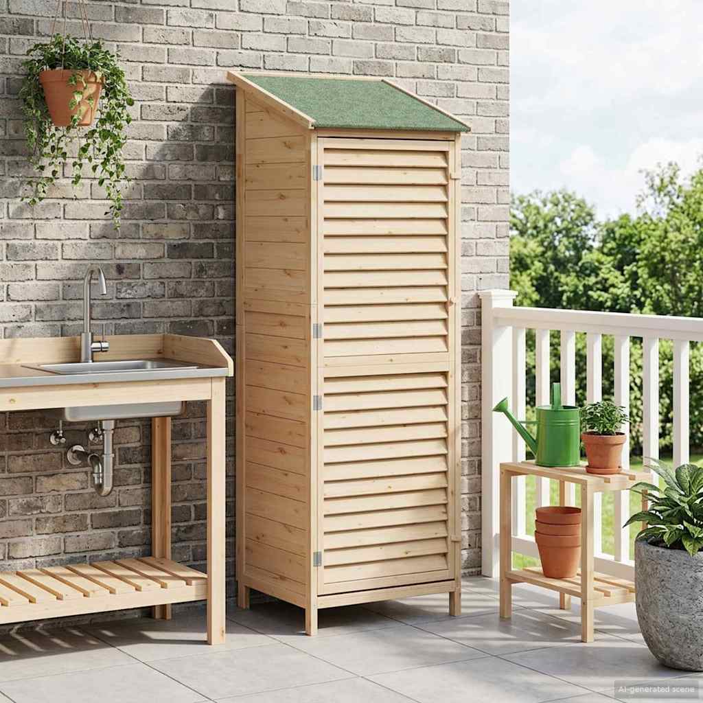 Capanno da Giardino con tetto Naturale 59 x 56 x 176 cm