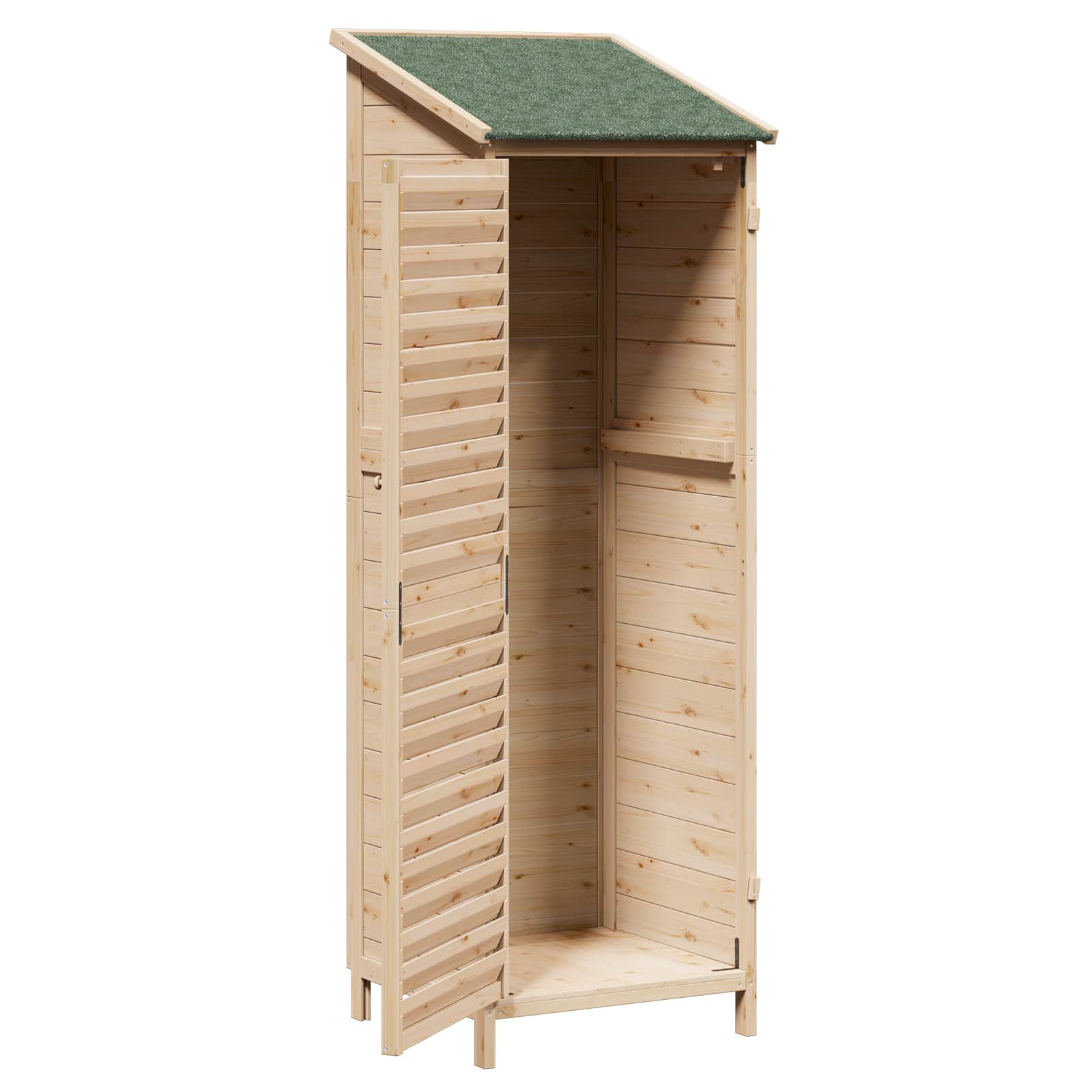 Capanno da Giardino con tetto Naturale 59 x 56 x 176 cm