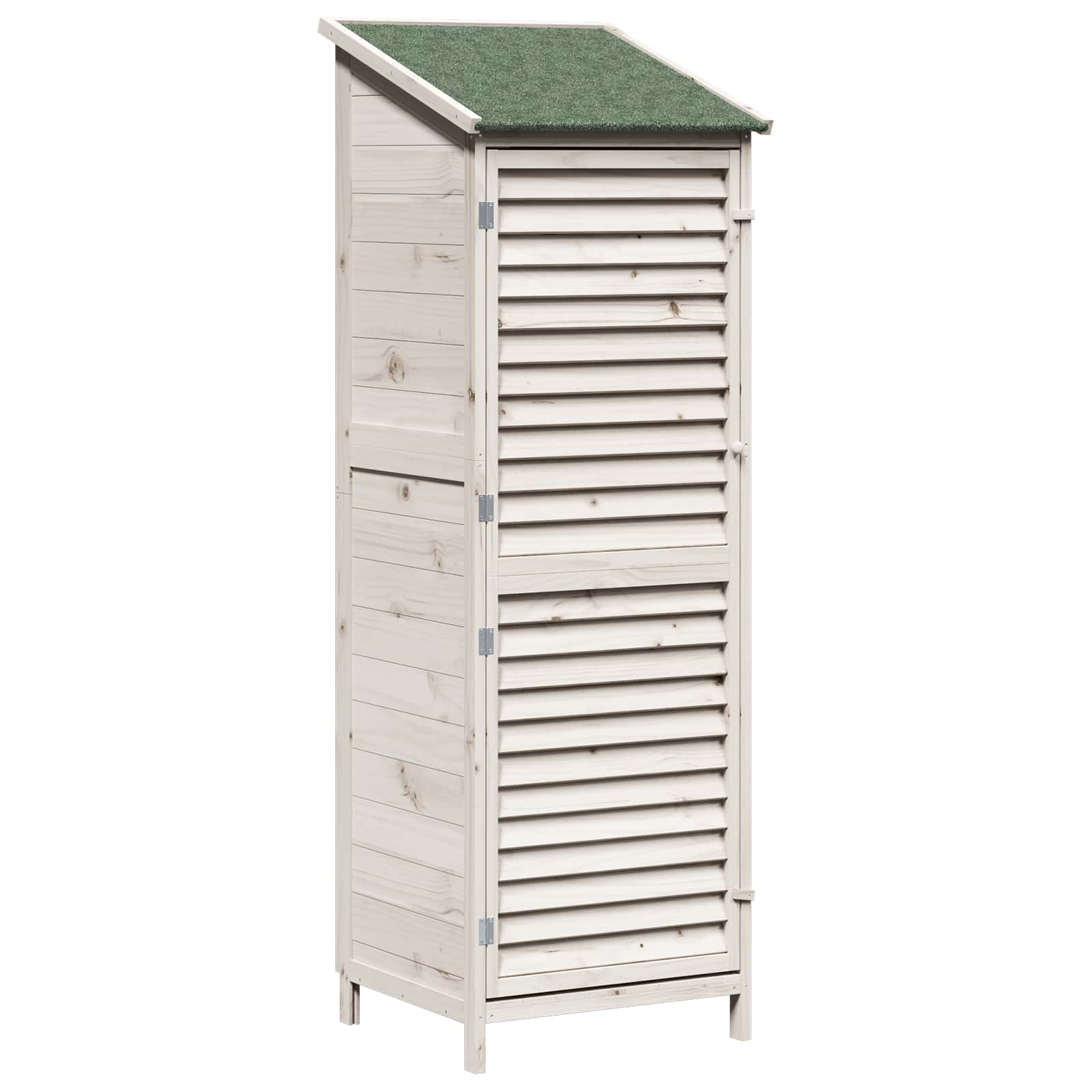 Capanno da Giardino con tetto Bianco 59 x 56 x 176 cm