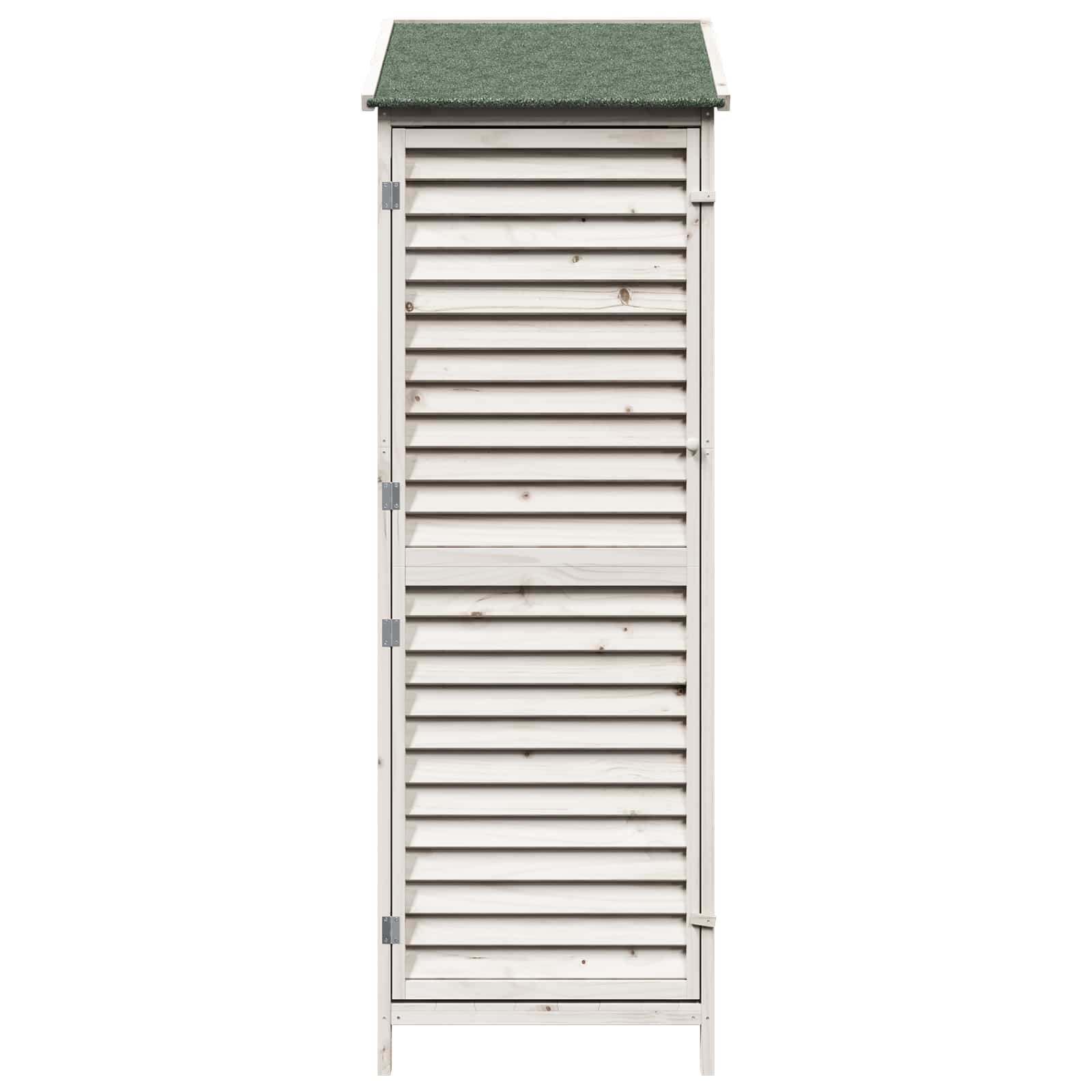 Capanno da Giardino con tetto Bianco 59 x 56 x 176 cm