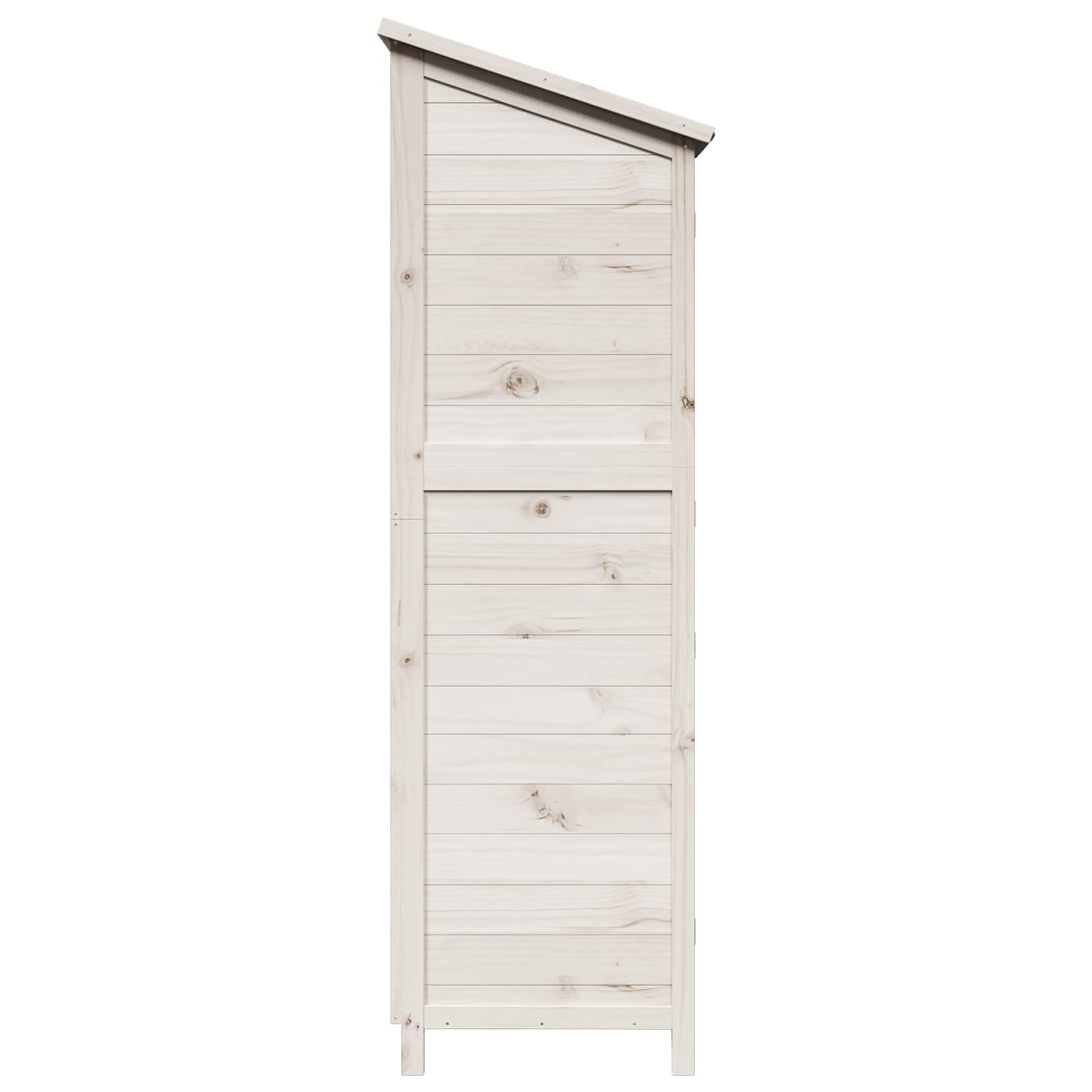 Capanno da Giardino con tetto Bianco 59 x 56 x 176 cm