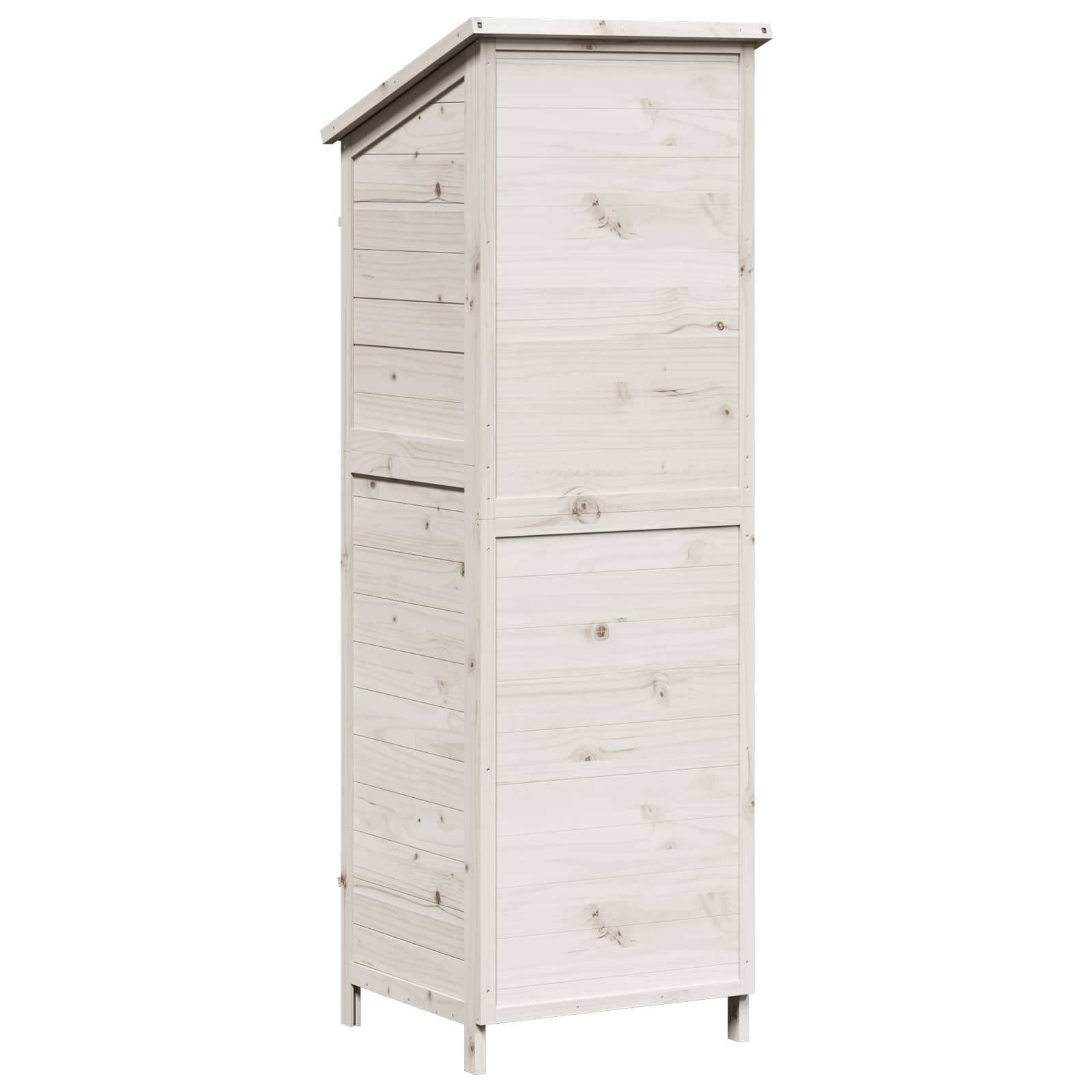 Capanno da Giardino con tetto Bianco 59 x 56 x 176 cm