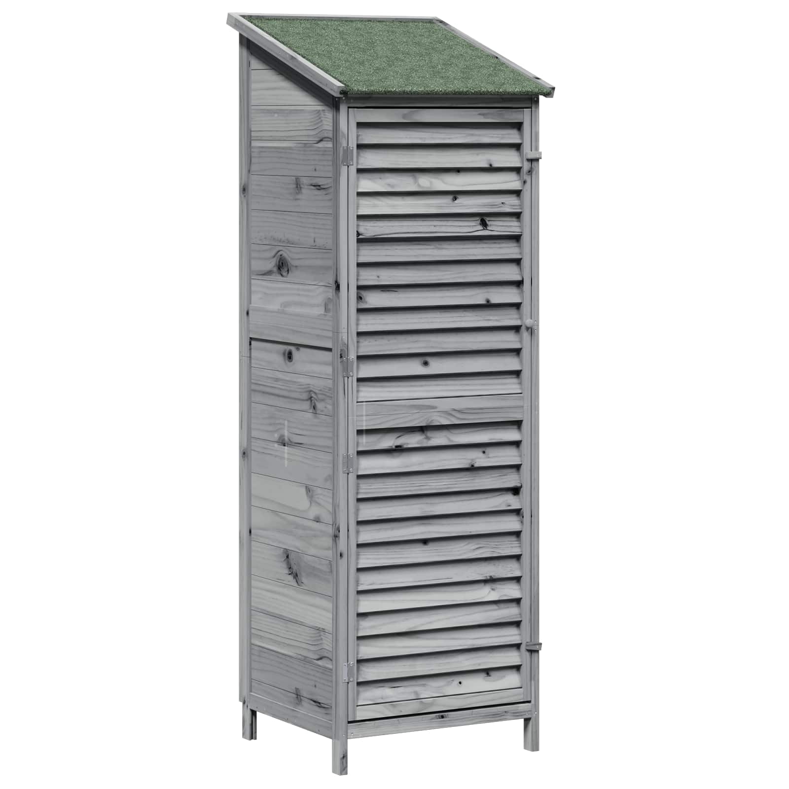 Capanno da Giardino con tetto Grigio 59 x 56 x 176 cm