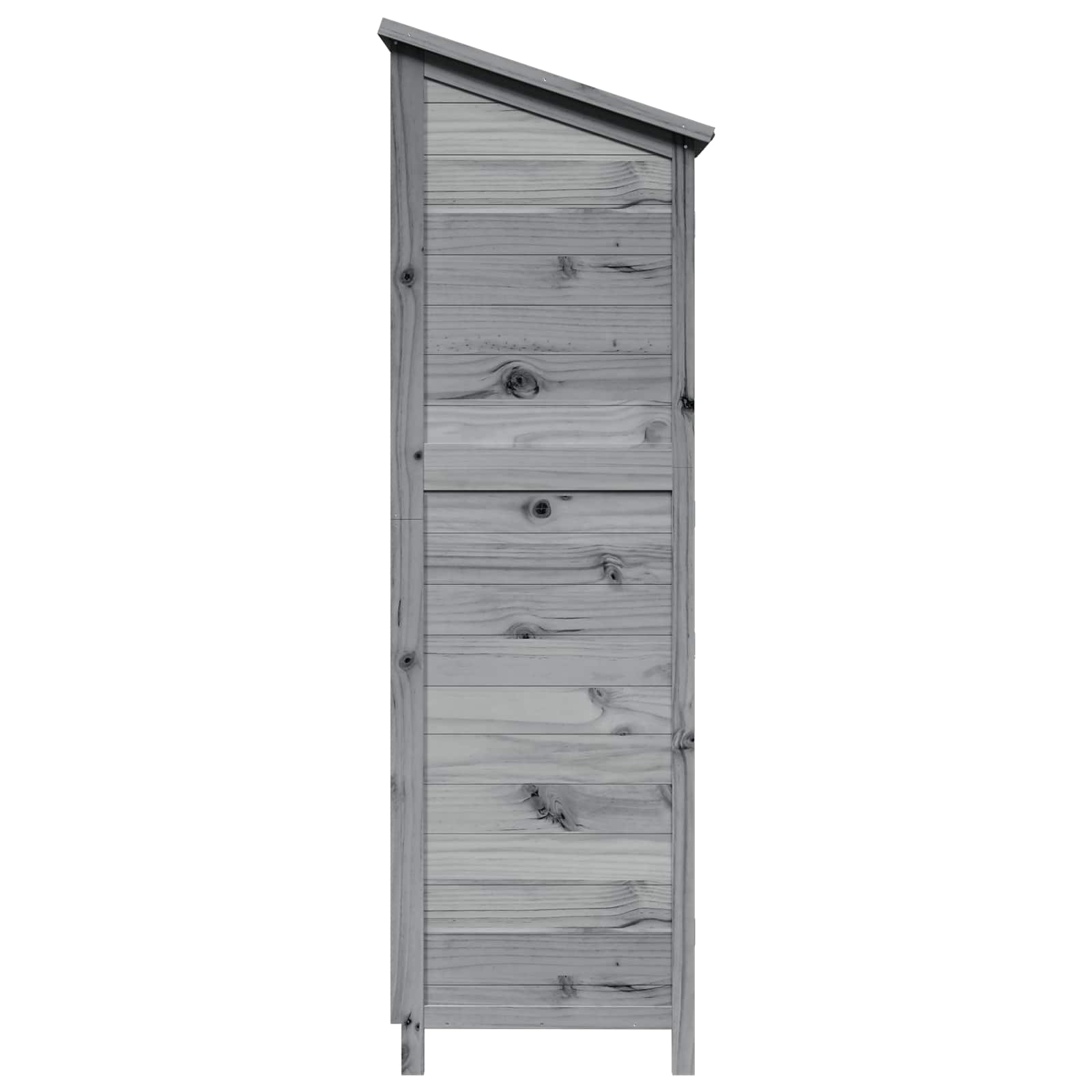 Capanno da Giardino con tetto Grigio 59 x 56 x 176 cm