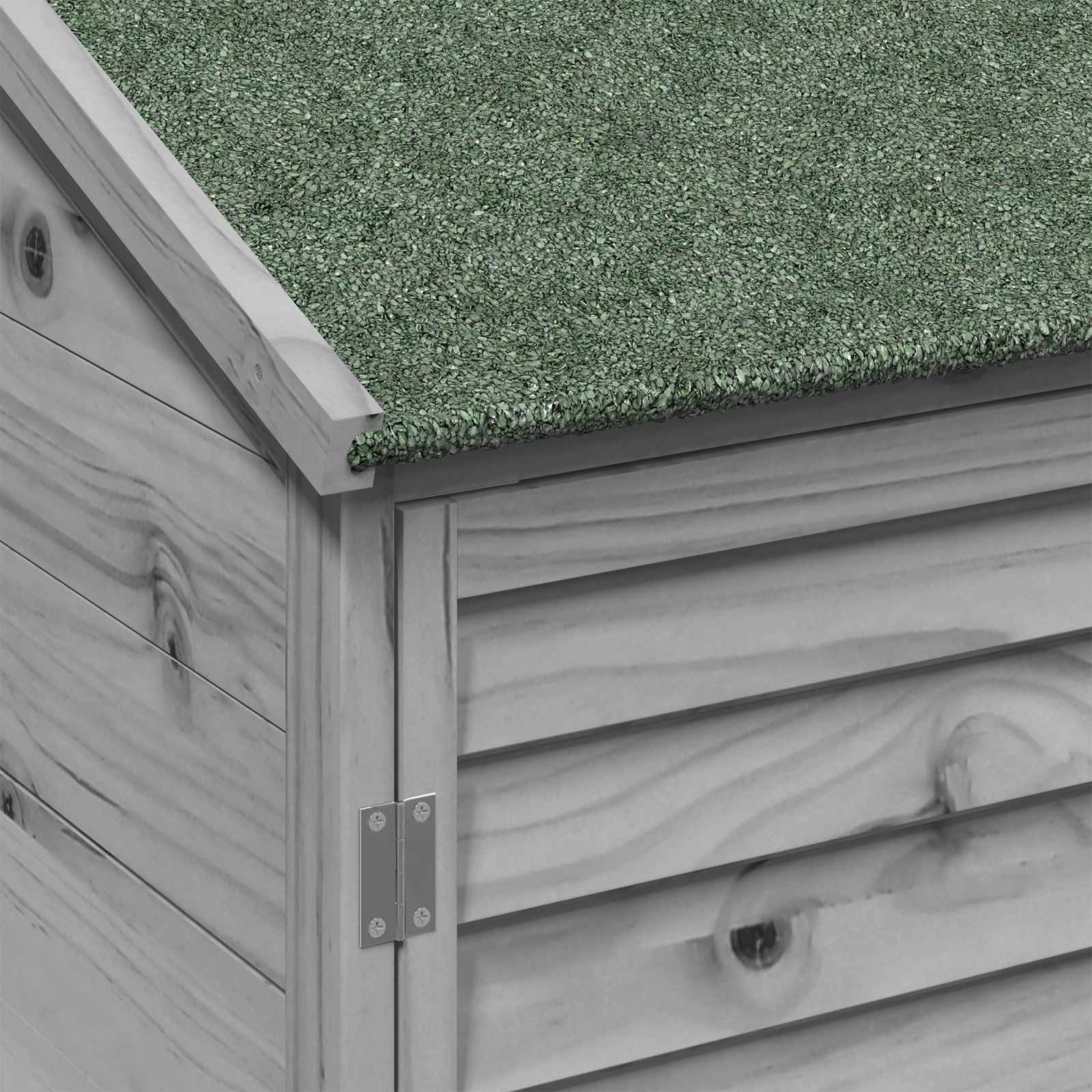 Capanno da Giardino con tetto Grigio 59 x 56 x 176 cm