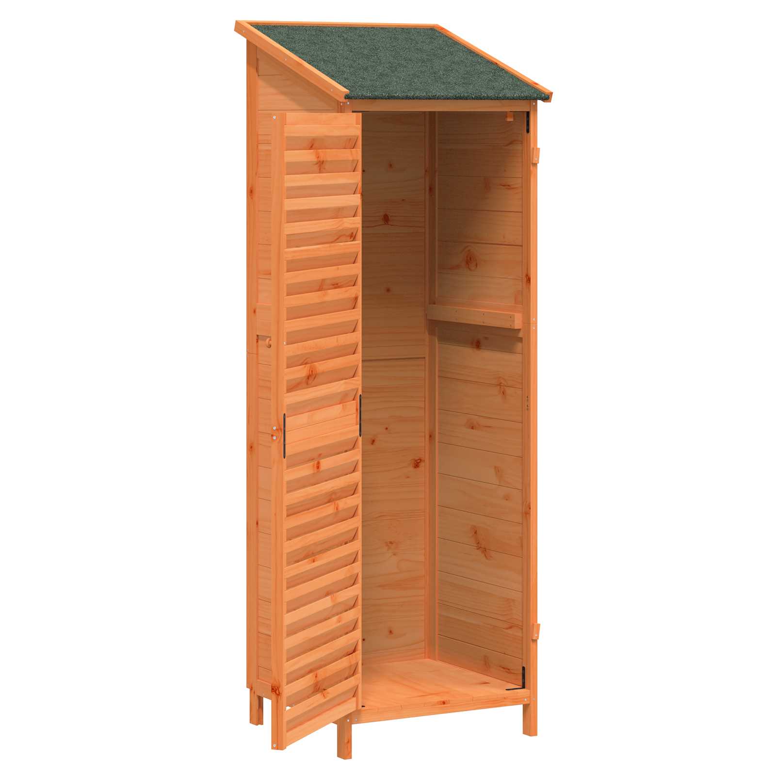 Capanno da Giardino con tetto Marrone 59 x 56 x 176 cm