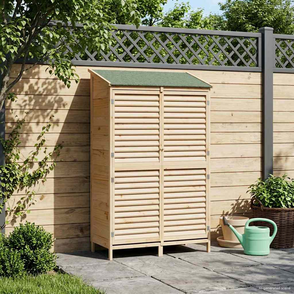 Capanno da Giardino con tetto Naturale 106 x 56 x 176,5 cm