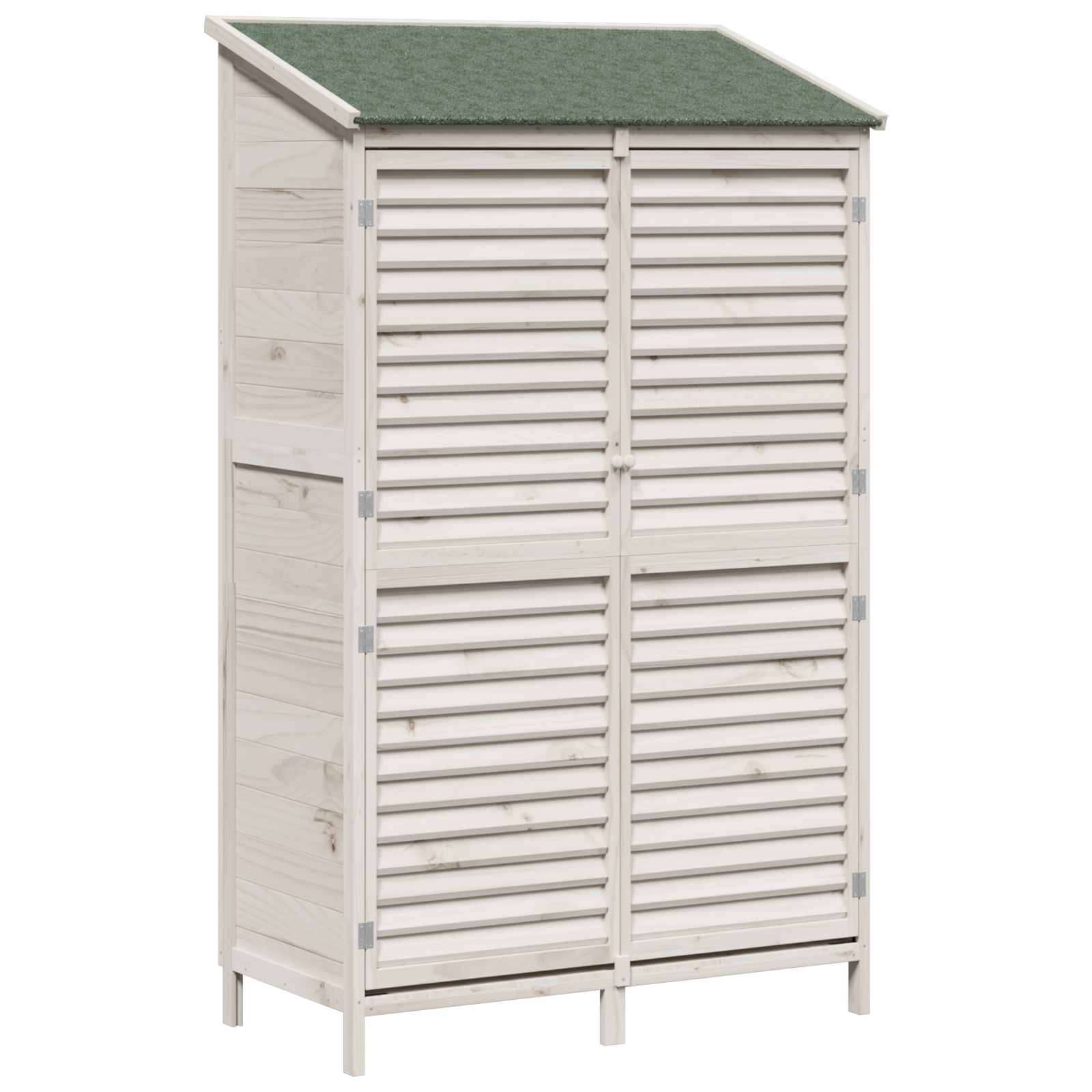 Capanno da Giardino con tetto Bianco 106 x 56 x 176,5 cm