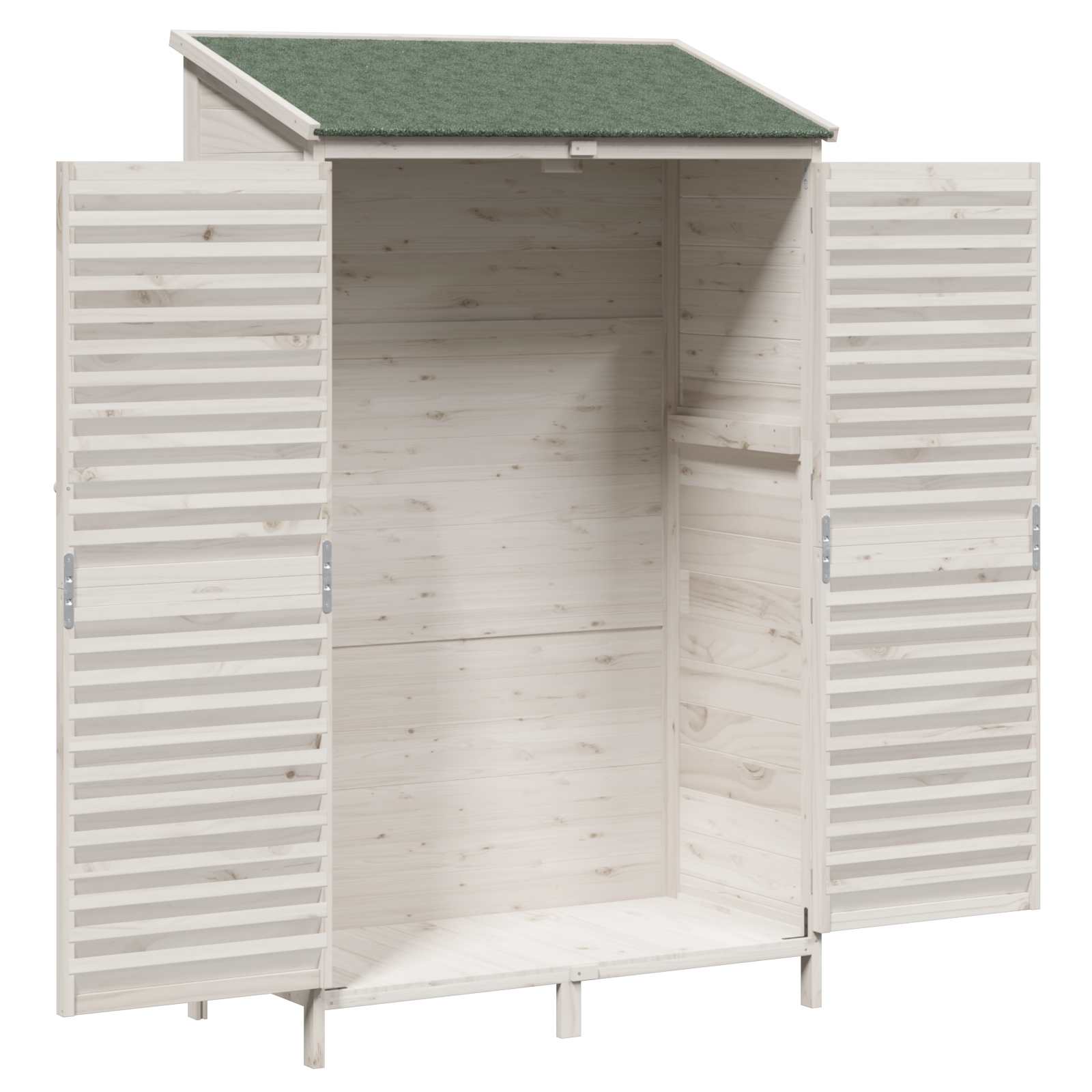 Capanno da Giardino con tetto Bianco 106 x 56 x 176,5 cm
