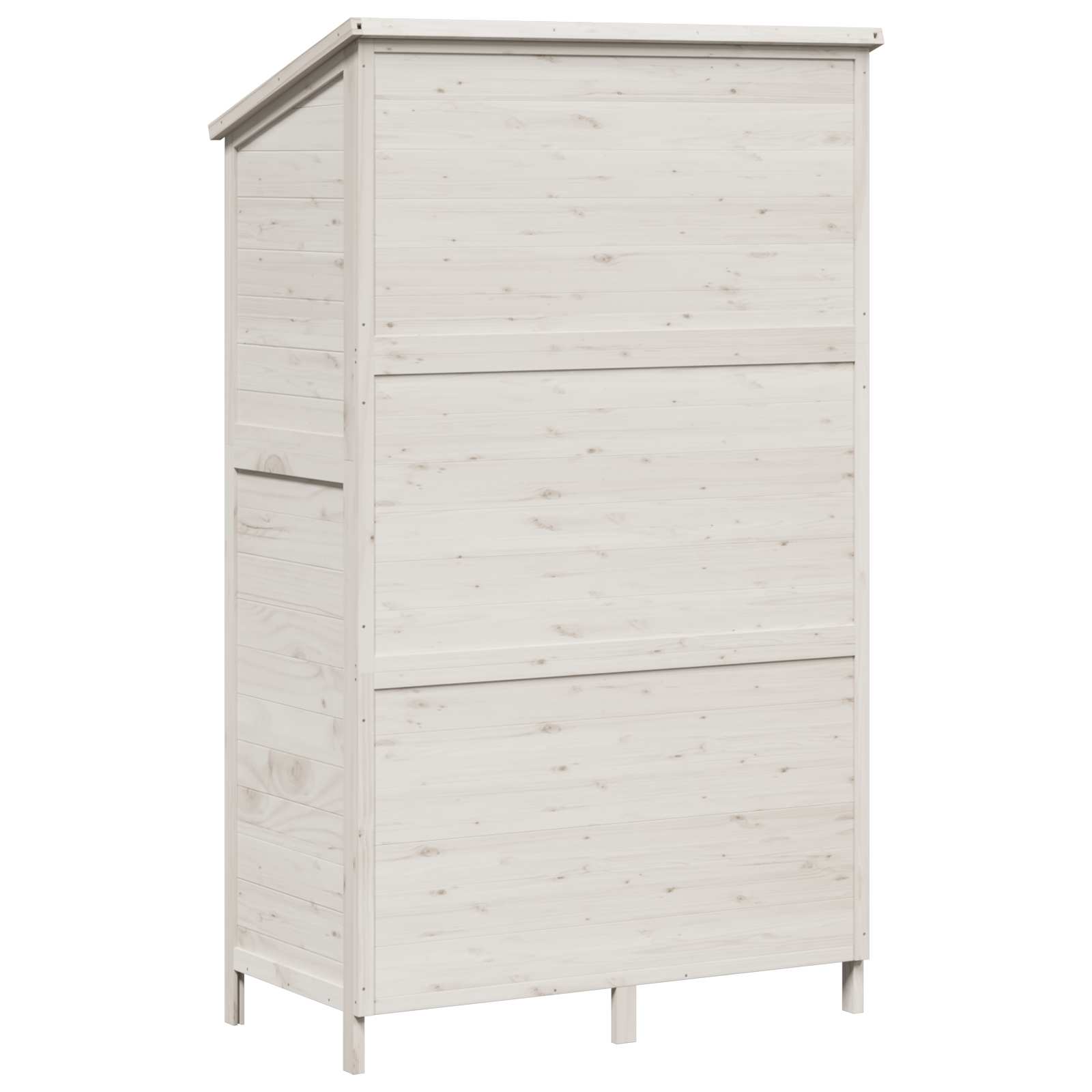 Capanno da Giardino con tetto Bianco 106 x 56 x 176,5 cm