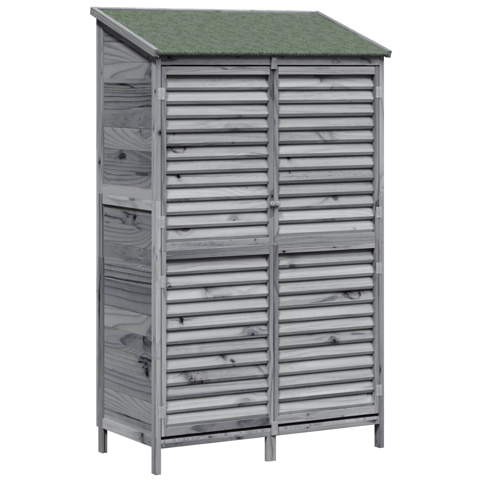Capanno da Giardino con tetto Grigio 106 x 56 x 176,5 cm