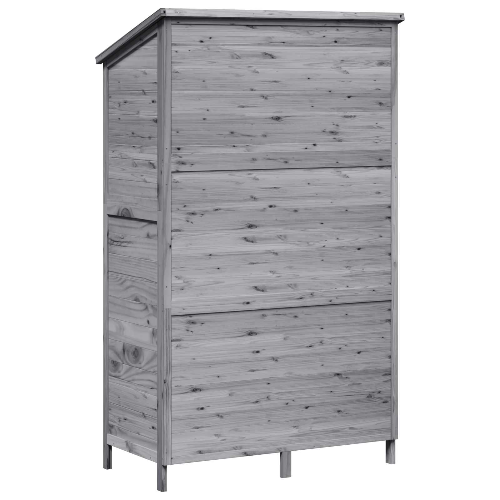 Capanno da Giardino con tetto Grigio 106 x 56 x 176,5 cm