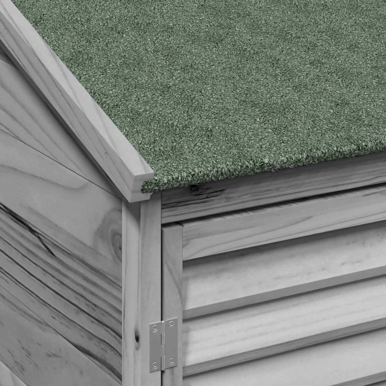 Capanno da Giardino con tetto Grigio 106 x 56 x 176,5 cm