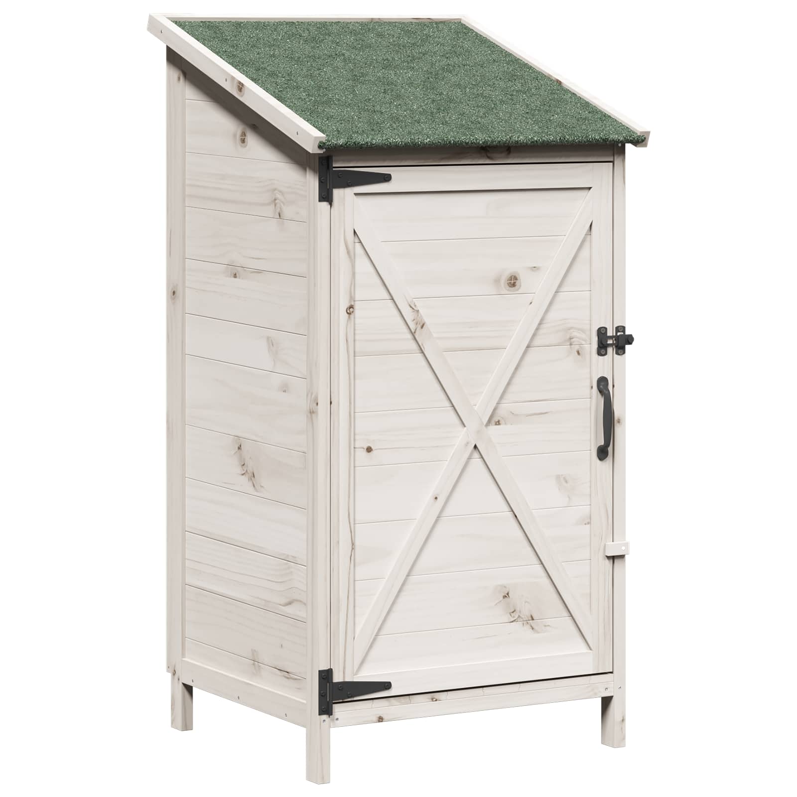 Capanno da Giardino Bianco 59,5 x 56 x 113,5 cm