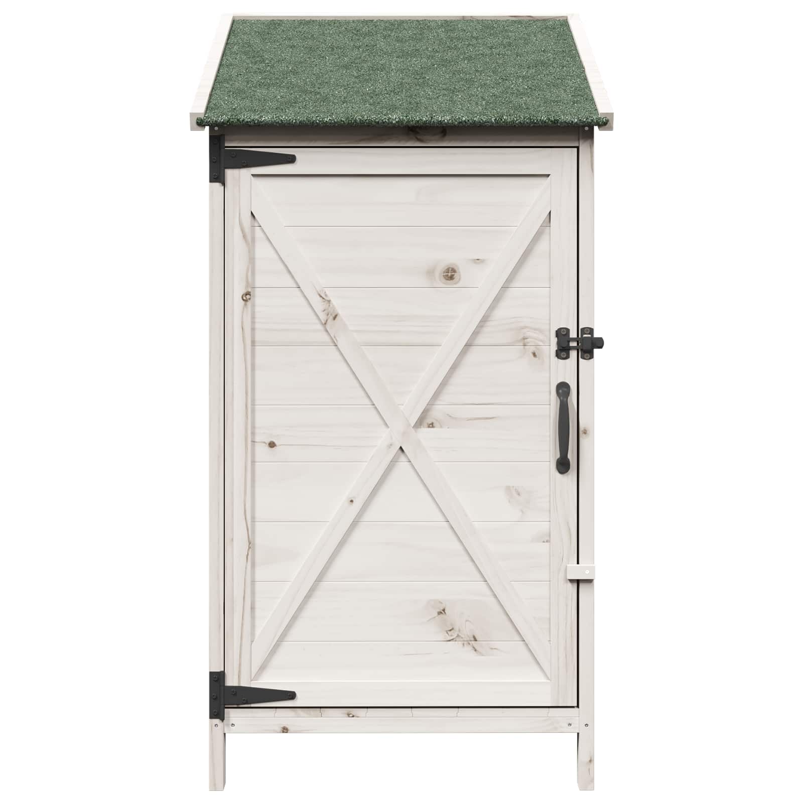 Capanno da Giardino Bianco 59,5 x 56 x 113,5 cm