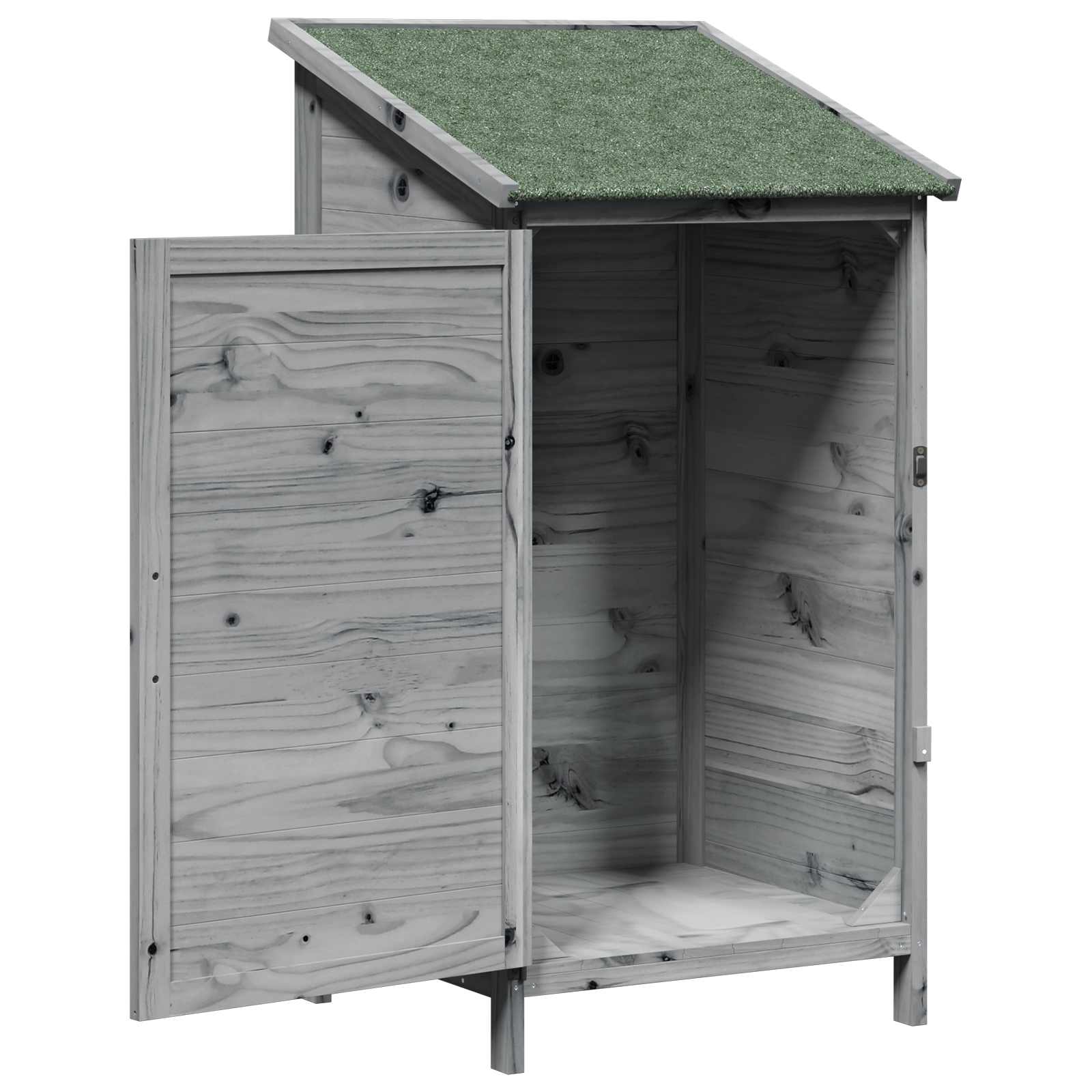 Capanno da Giardino Grigio 59,5 x 56 x 113,5 cm