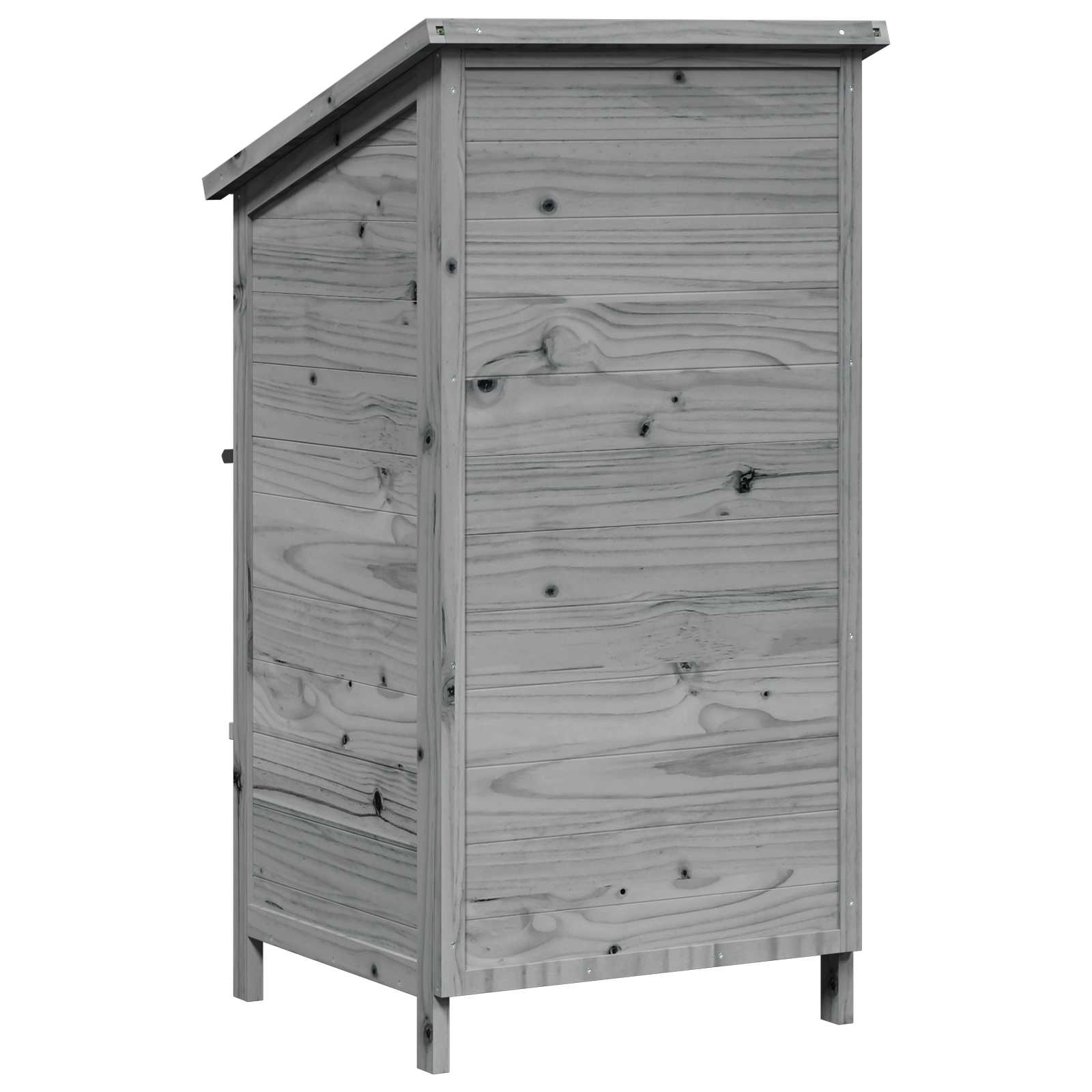 Capanno da Giardino Grigio 59,5 x 56 x 113,5 cm