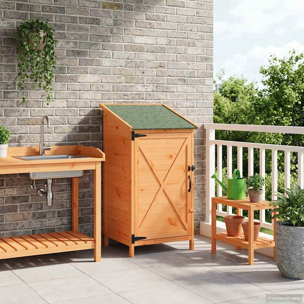 Capanno da Giardino Marrone 59,5 x 56 x 113,5 cm