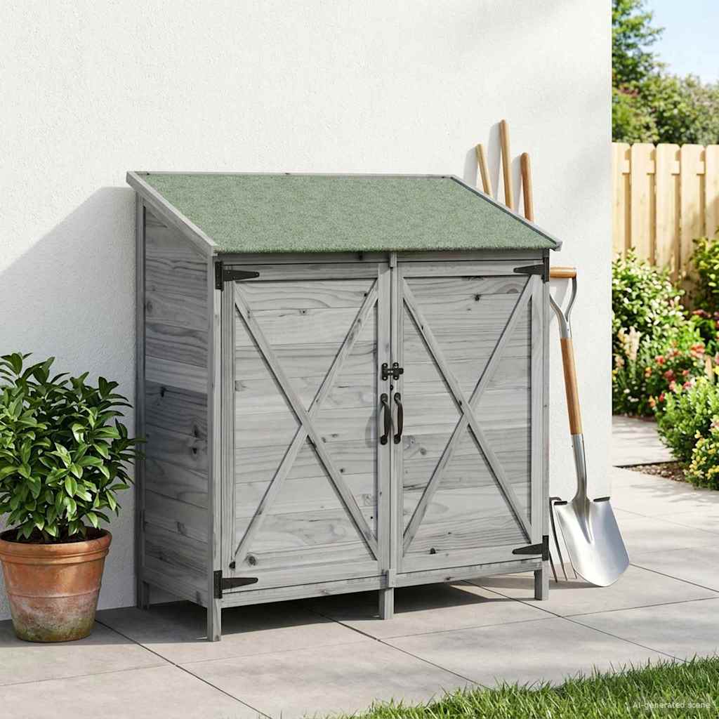 Capanno da Giardino Grigio 106 x 56 x 113,5 cm