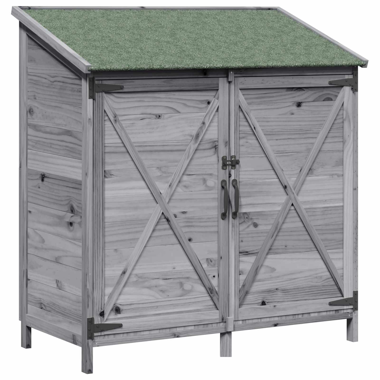 Capanno da Giardino Grigio 106 x 56 x 113,5 cm