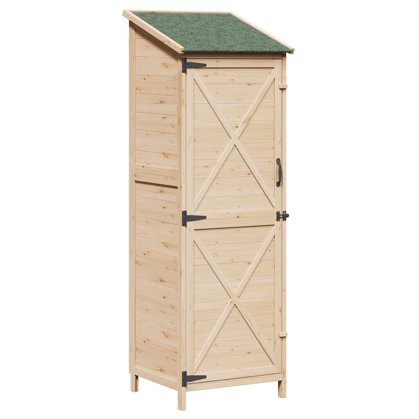 Capanno da Giardino Naturale 59,5 x 56 x 176,5 cm
