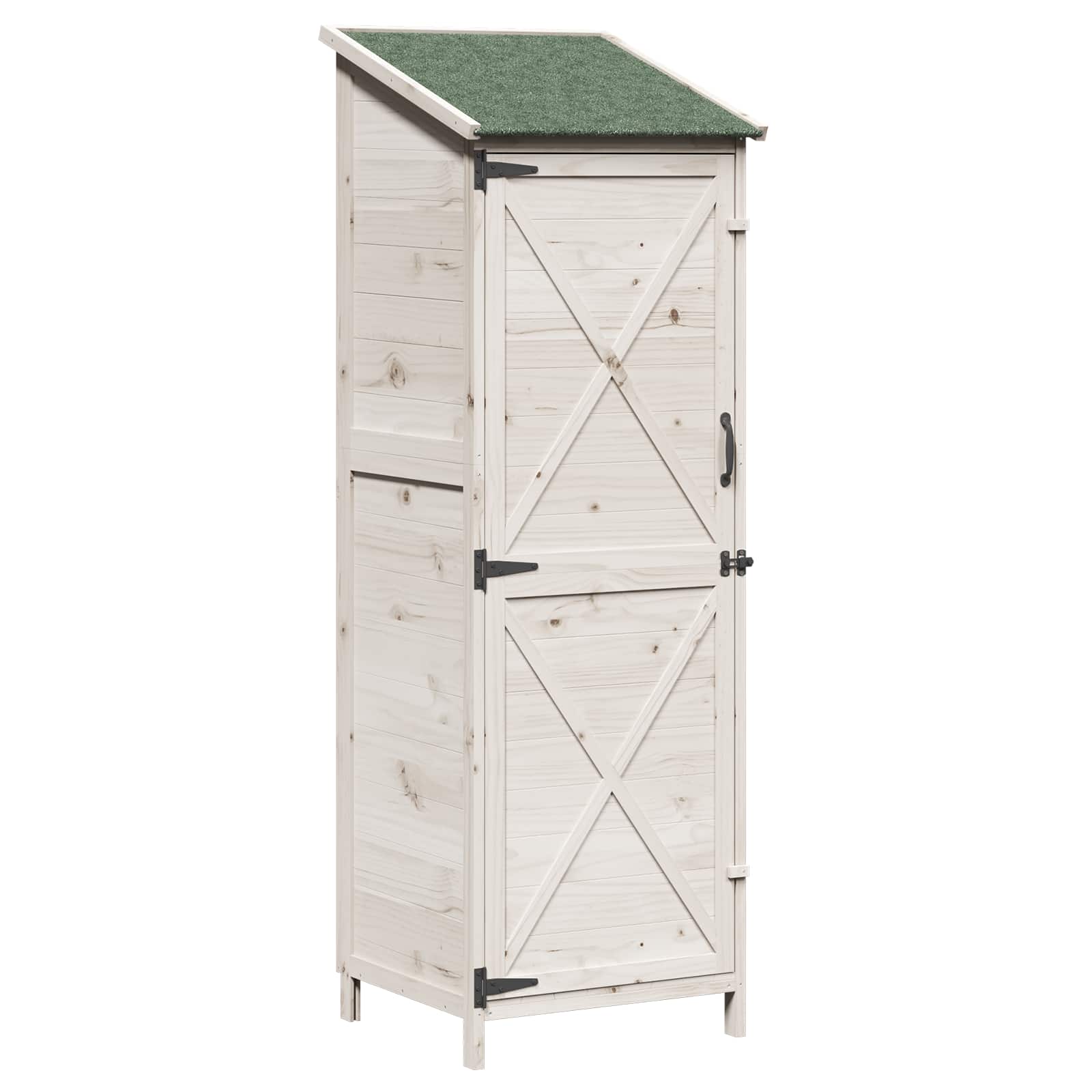Capanno da Giardino Bianco 59,5 x 56 x 176,5 cm