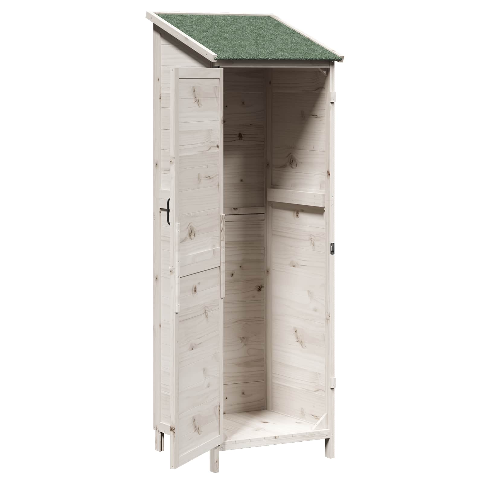 Capanno da Giardino Bianco 59,5 x 56 x 176,5 cm