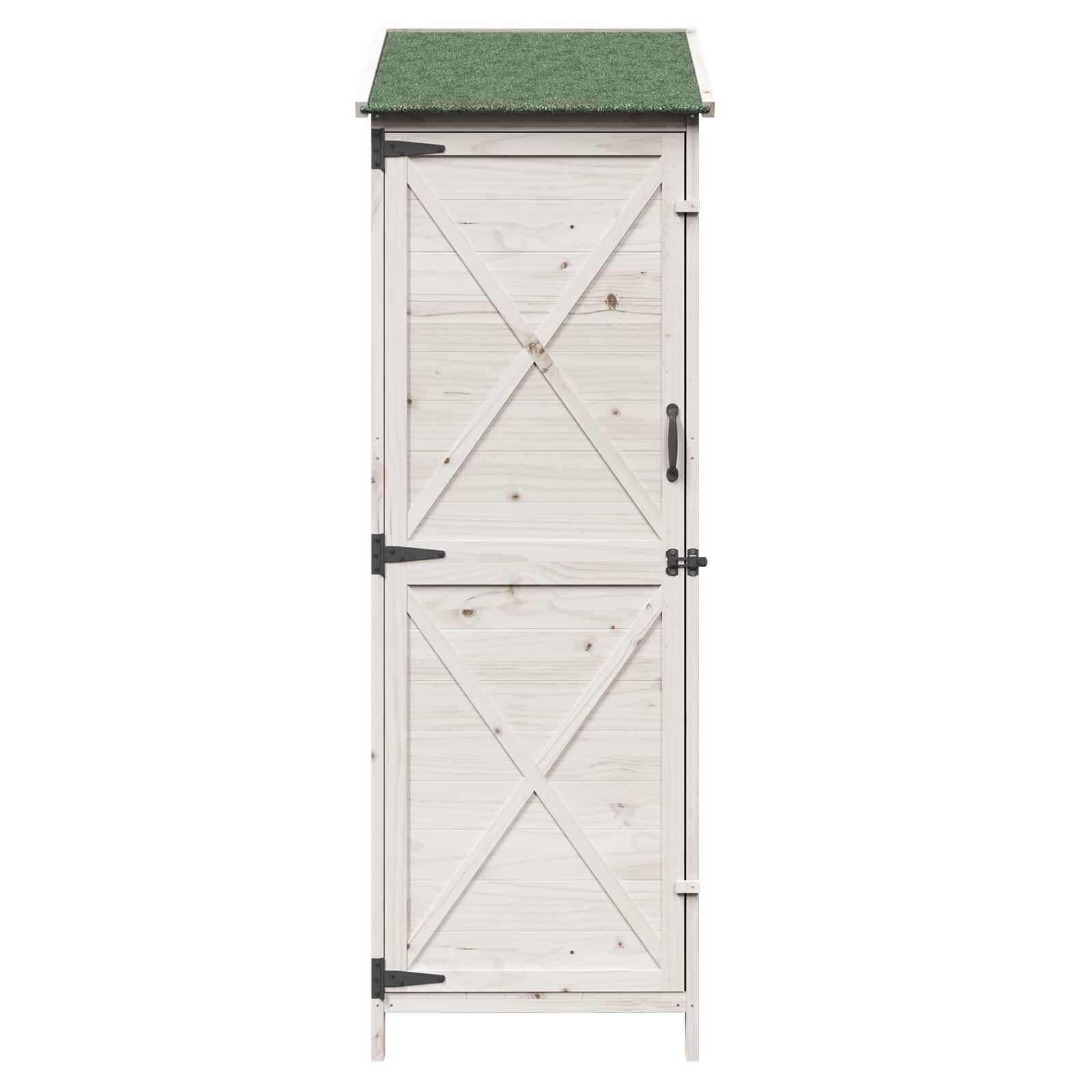 Capanno da Giardino Bianco 59,5 x 56 x 176,5 cm