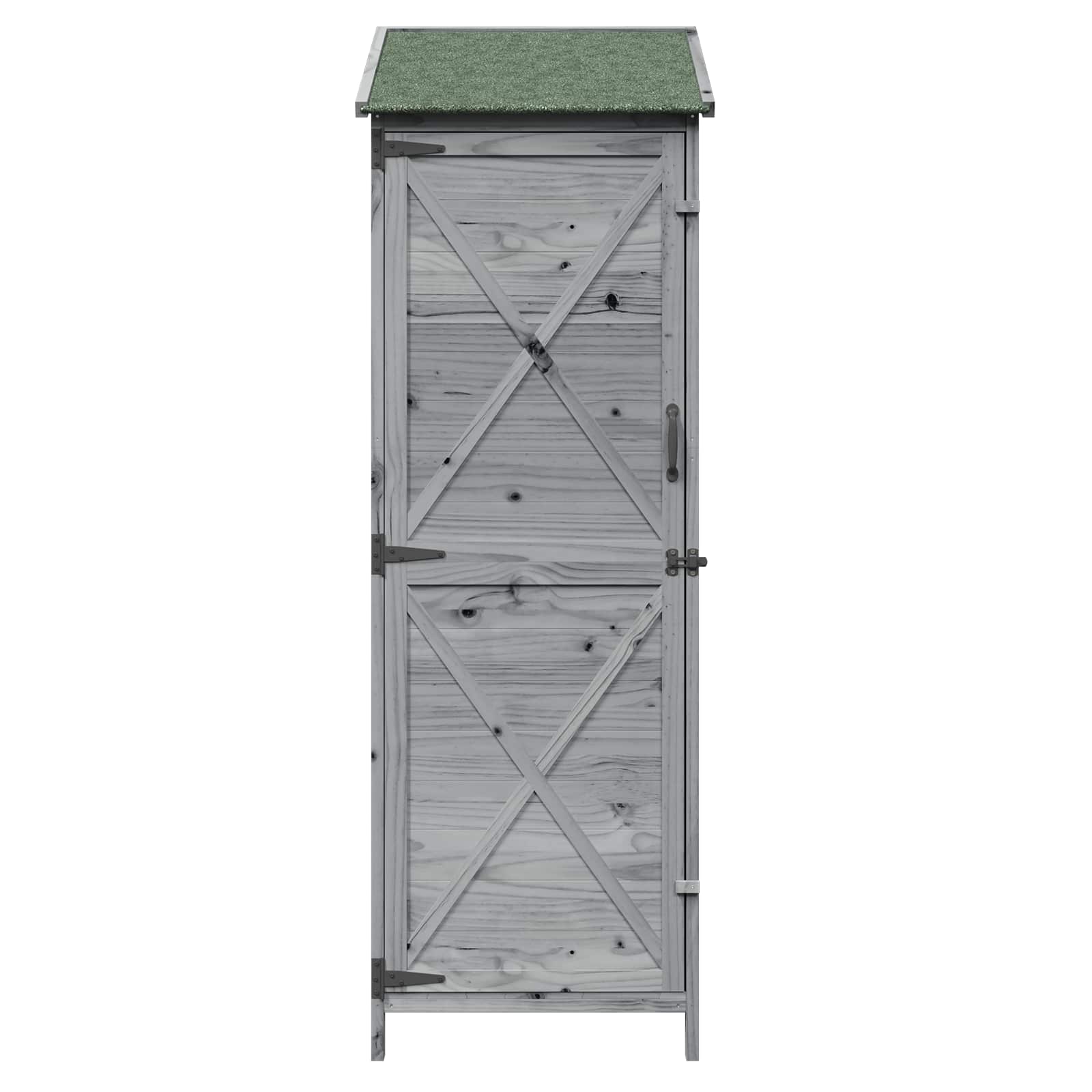 Capanno da Giardino Grigio 59,5 x 56 x 176,5 cm