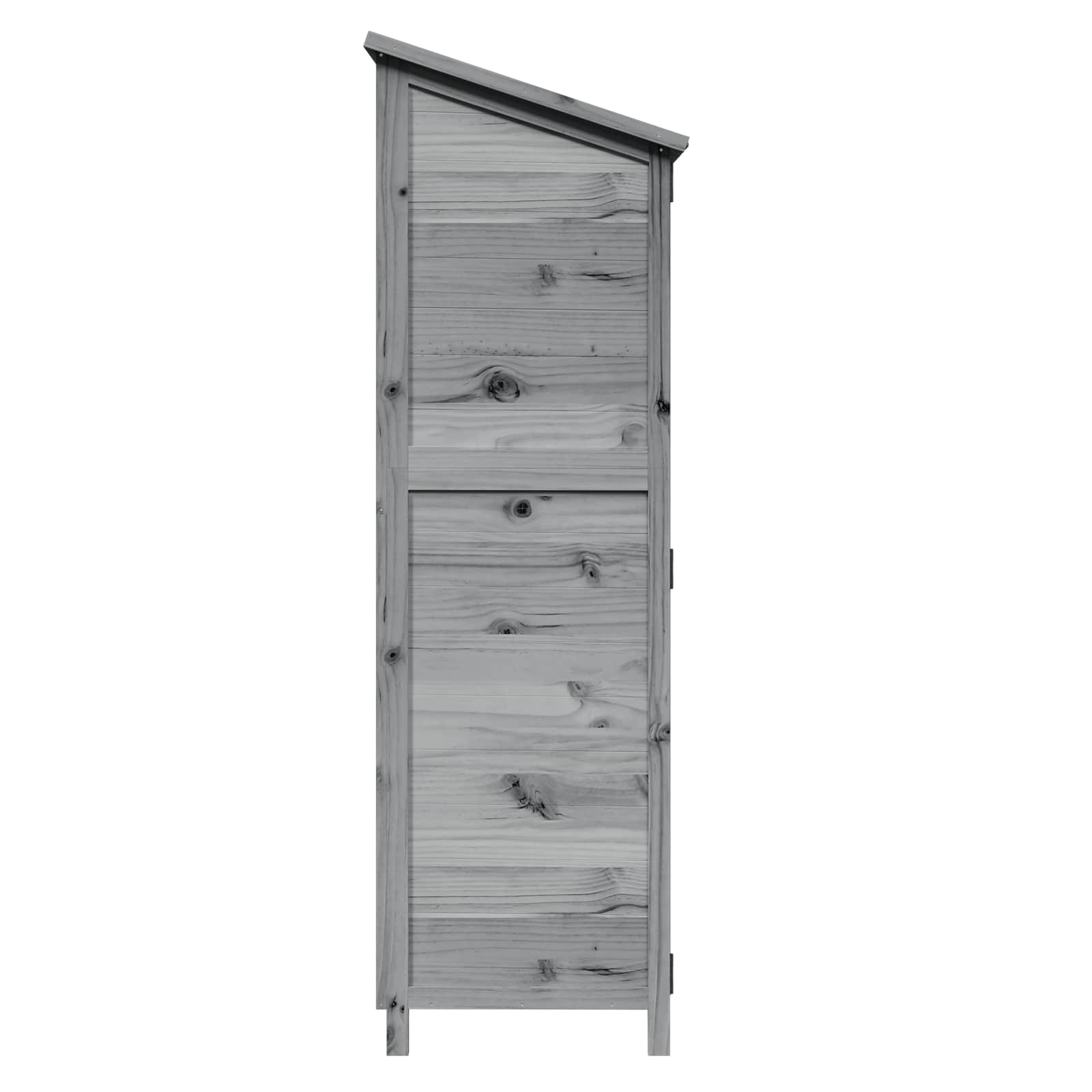 Capanno da Giardino Grigio 59,5 x 56 x 176,5 cm