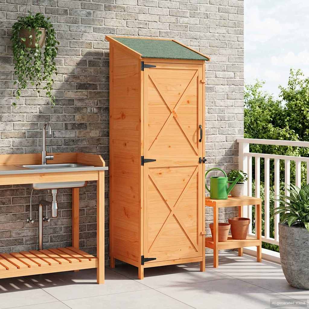 Capanno da Giardino Marrone 59,5 x 56 x 176,5 cm