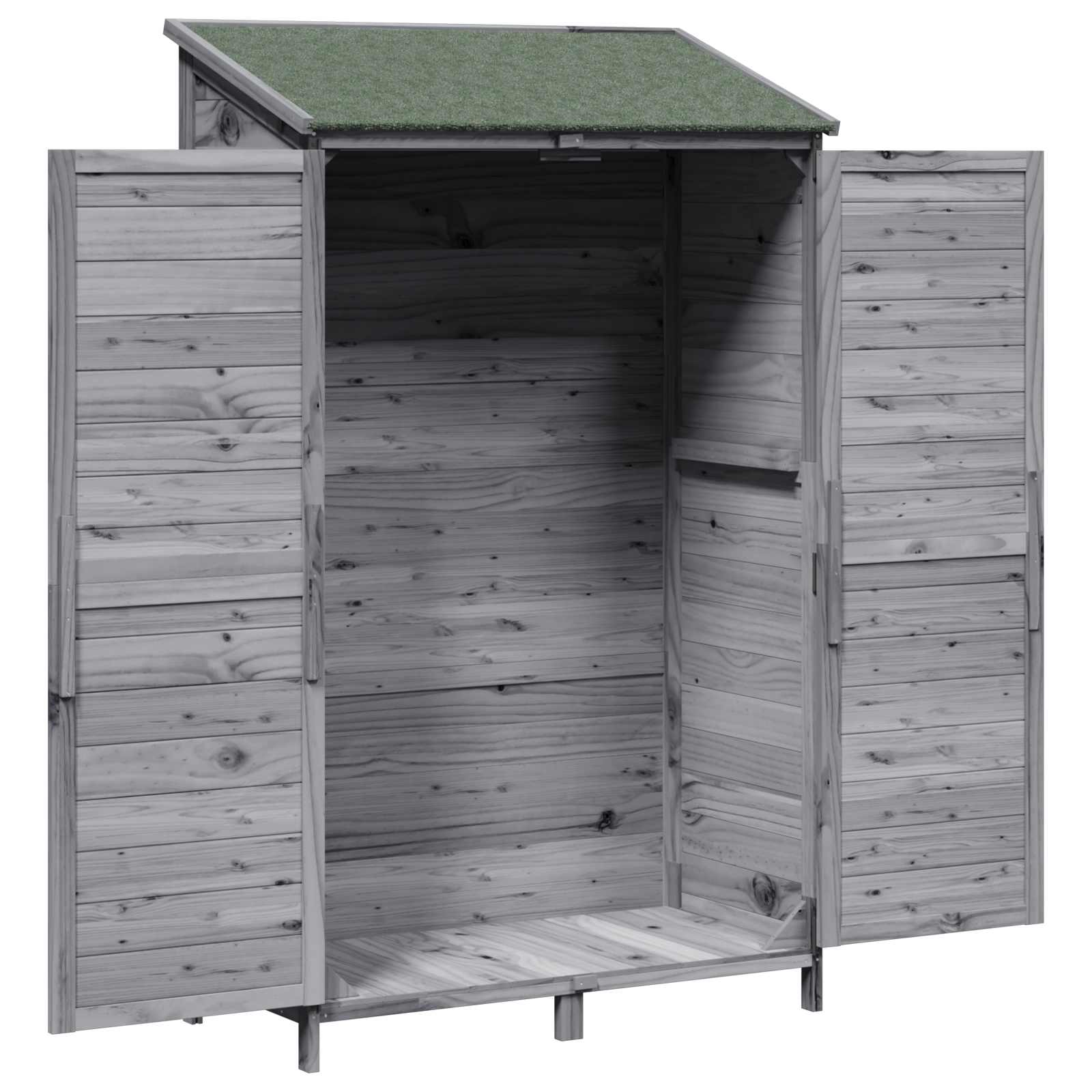 Capanno da Giardino Grigio 106 x 56 x 176,5 cm