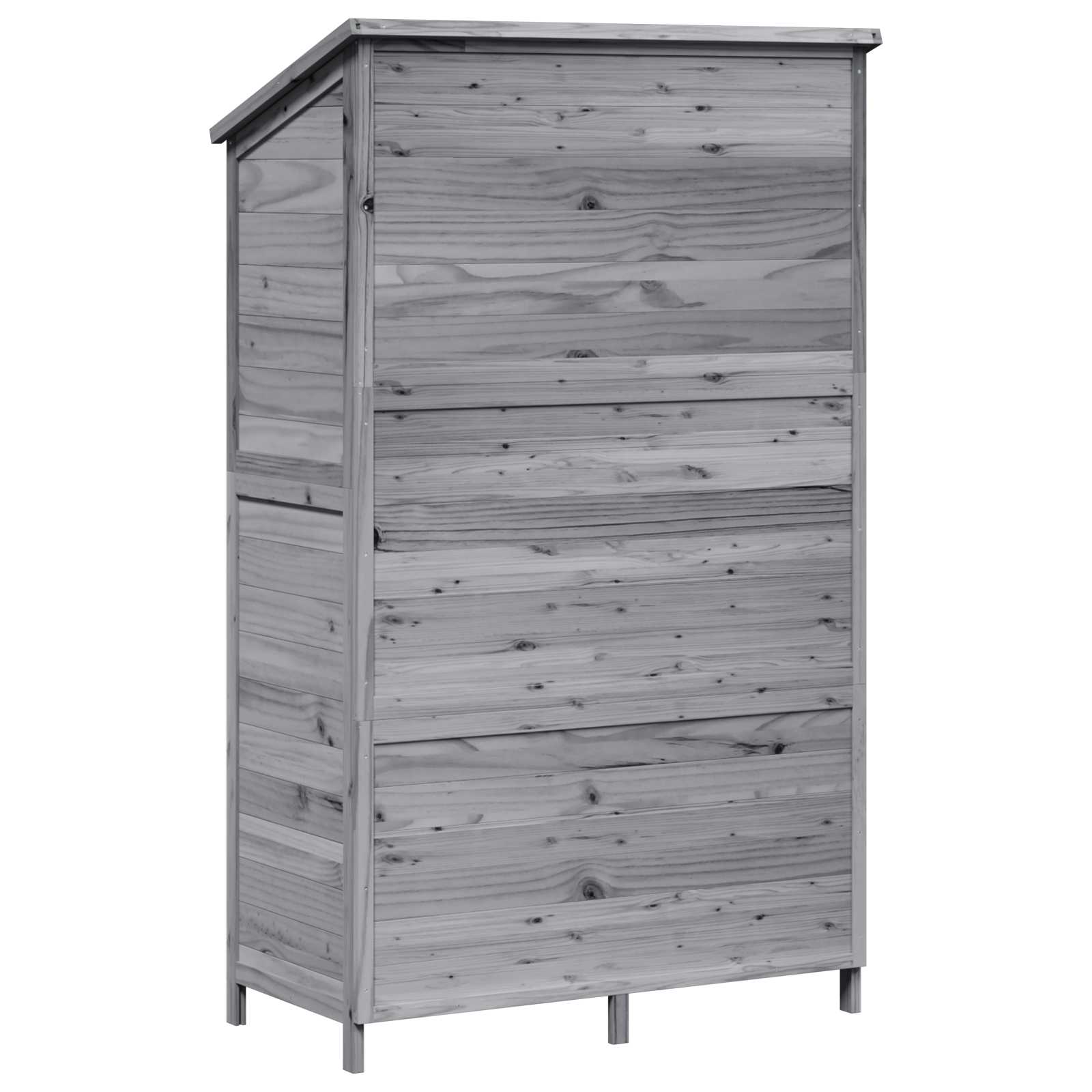 Capanno da Giardino Grigio 106 x 56 x 176,5 cm