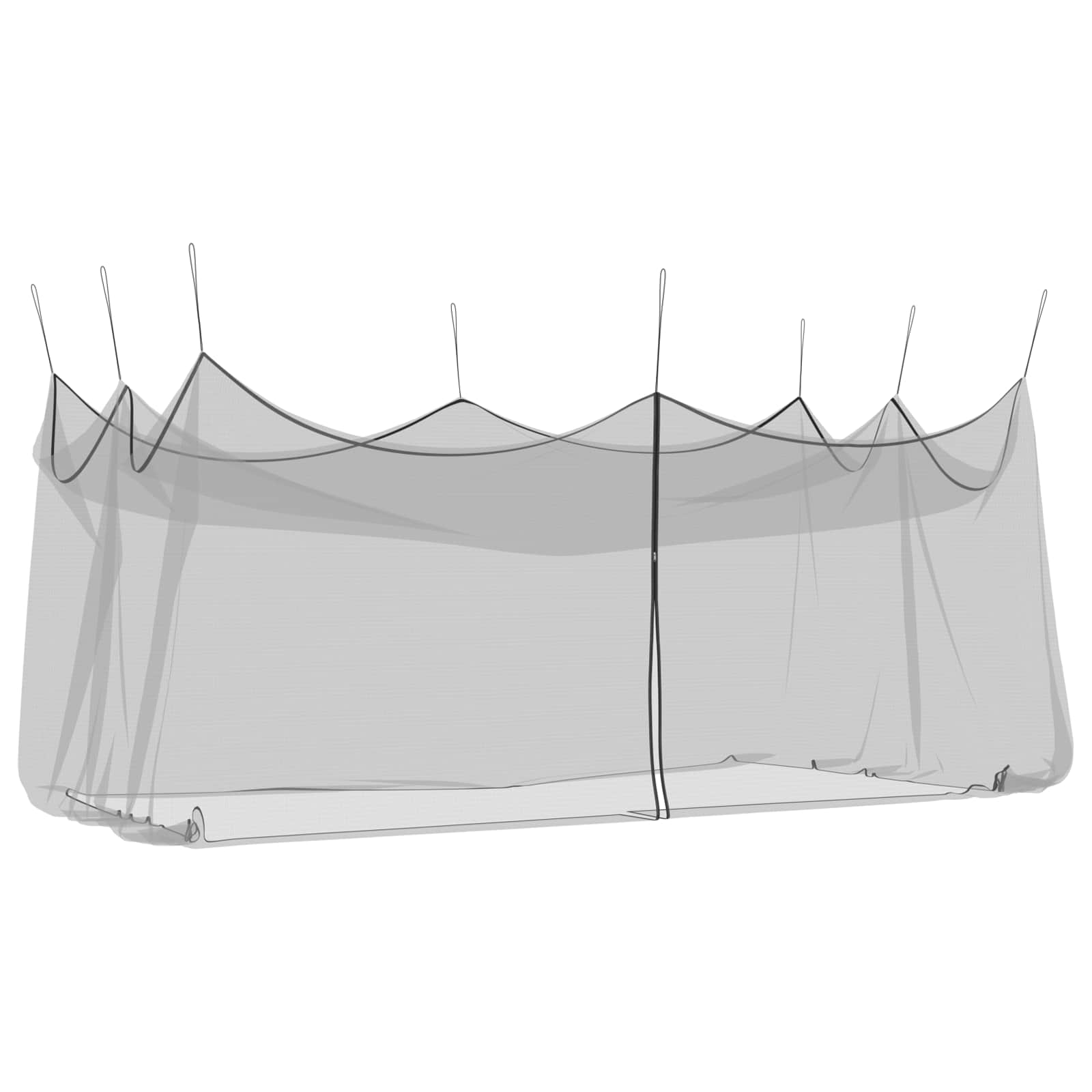 Rete per Zanzare da Giardino 220 mesh Nero 3 x 6 x 2,5 m