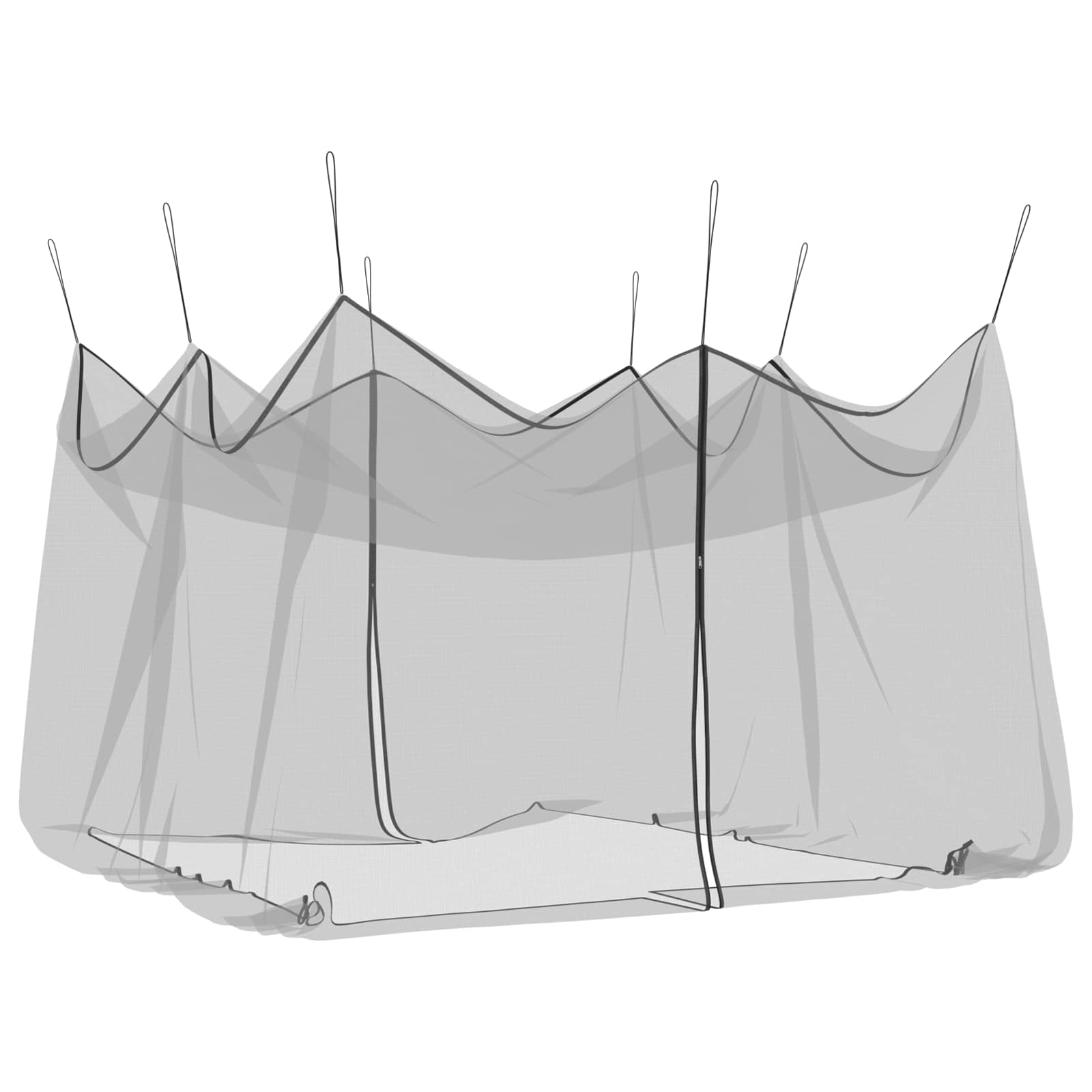 Rete per Zanzare da Giardino 220 mesh Nero 4 x 4 x 2,5 m