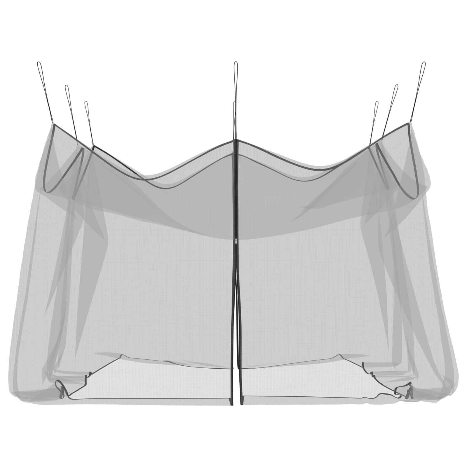 Rete per Zanzare da Giardino 220 mesh Nero 4 x 4 x 2,5 m