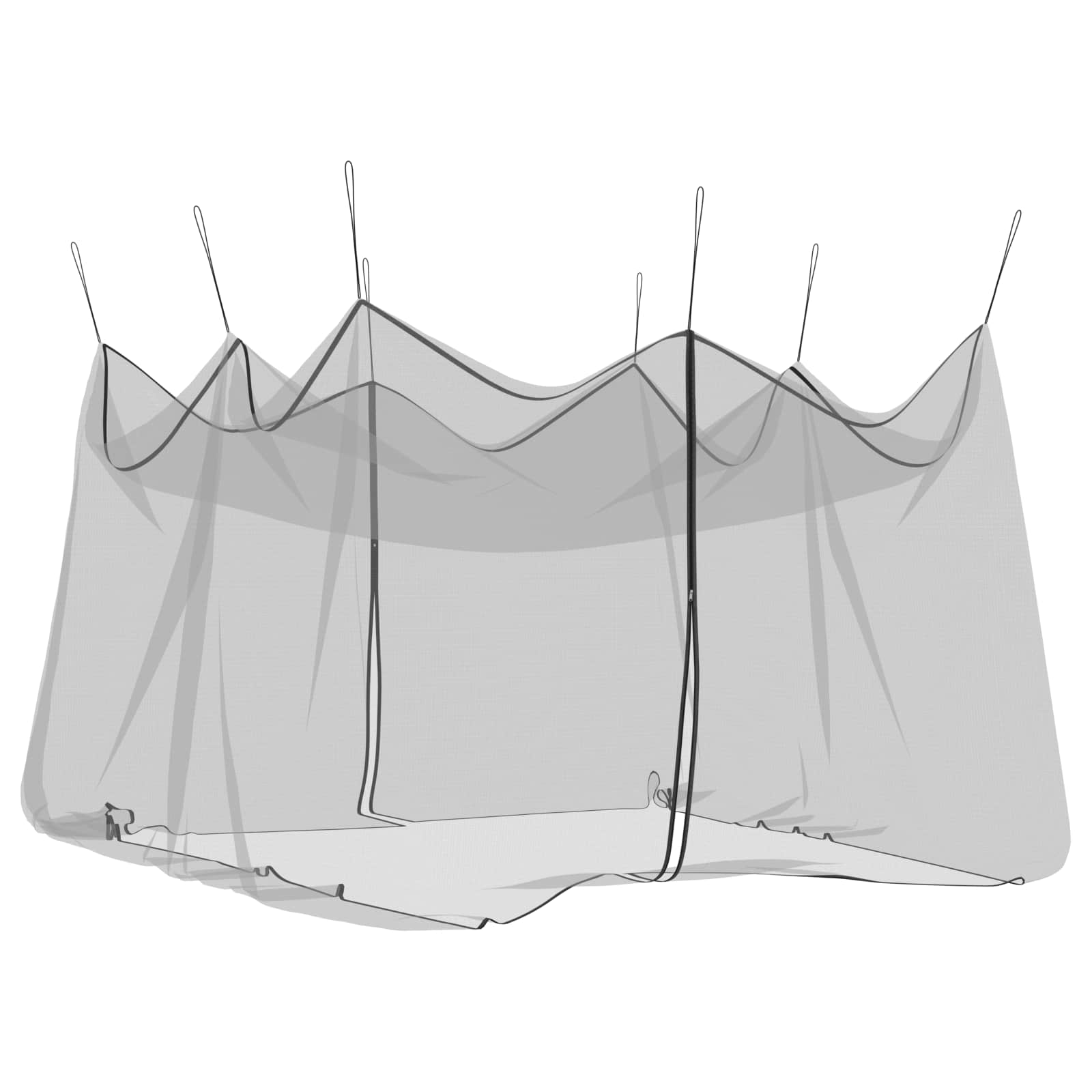 Rete per Zanzare da Giardino 220 mesh Nero 4 x 4 x 2,5 m