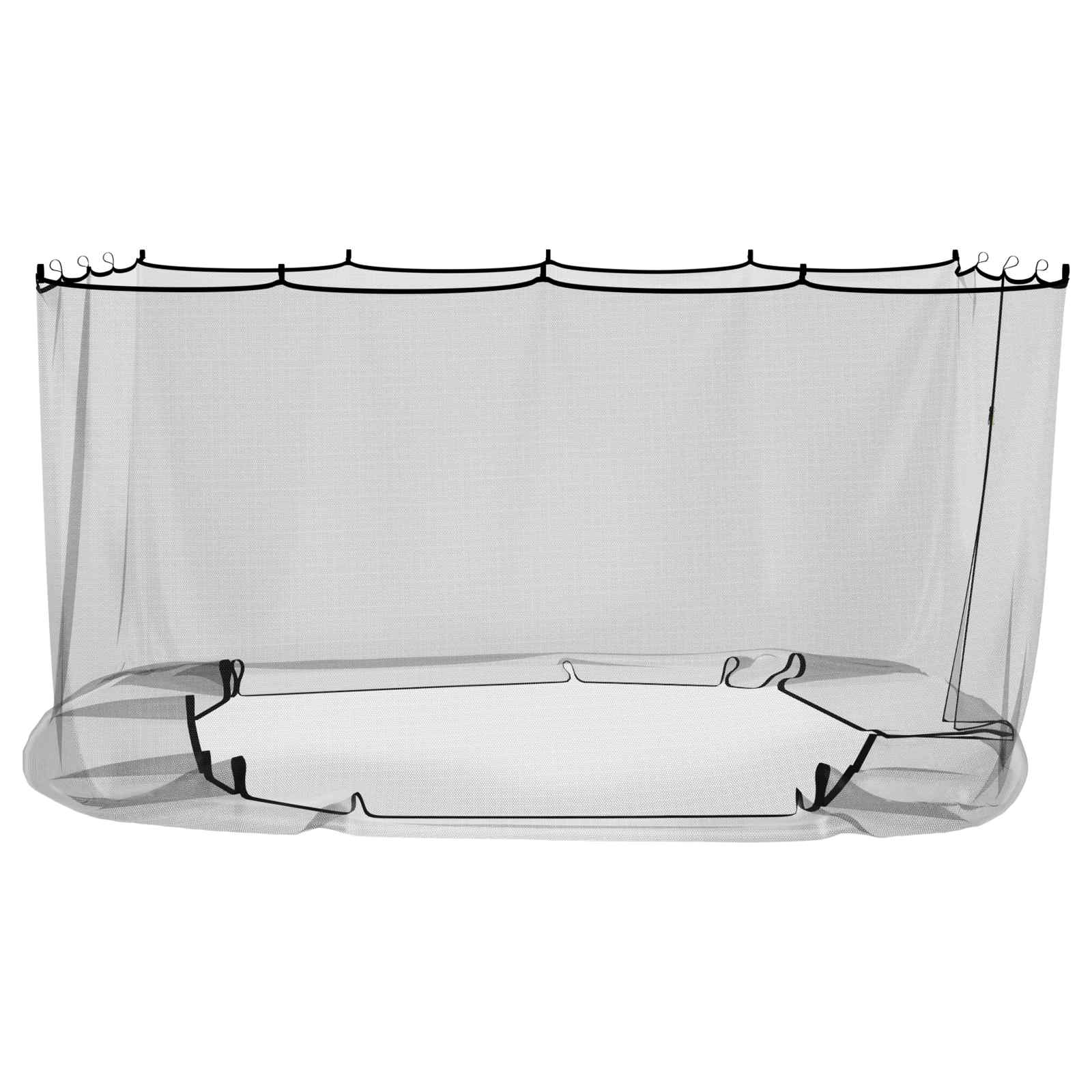 Zanzariera per gazebo 220 mesh Nero 3,6 x 3 x 2 m Poliestere