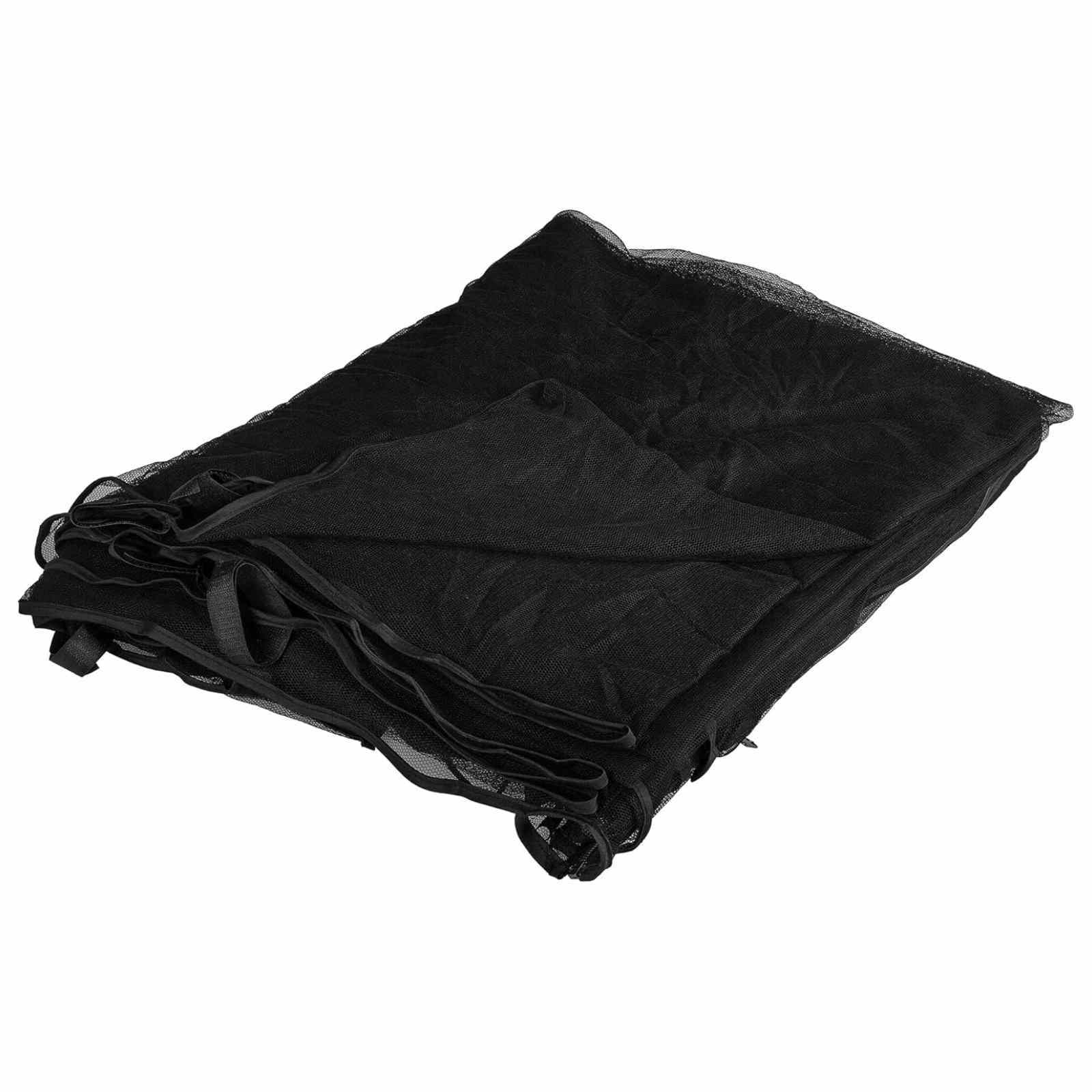 Zanzariera per gazebo 220 mesh Nero 4 x 3 x 2 cm Poliestere