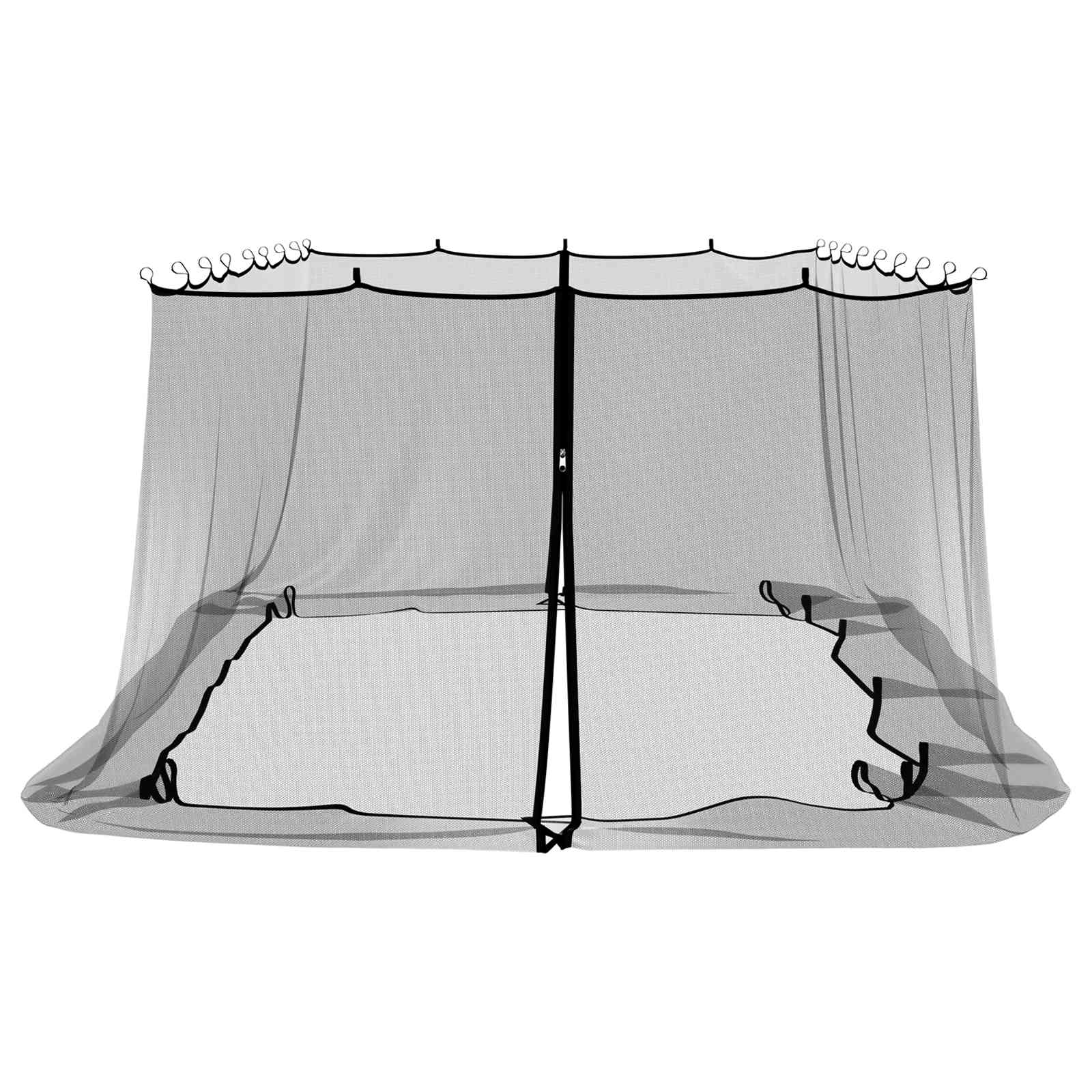 Zanzariera per gazebo 220 mesh Nero 6 x 3 x 2 m Poliestere