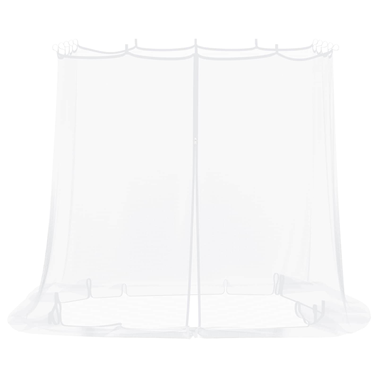 Zanzariera per gazebo 220 mesh Bianco 2 x 2 x 2 m Poliestere