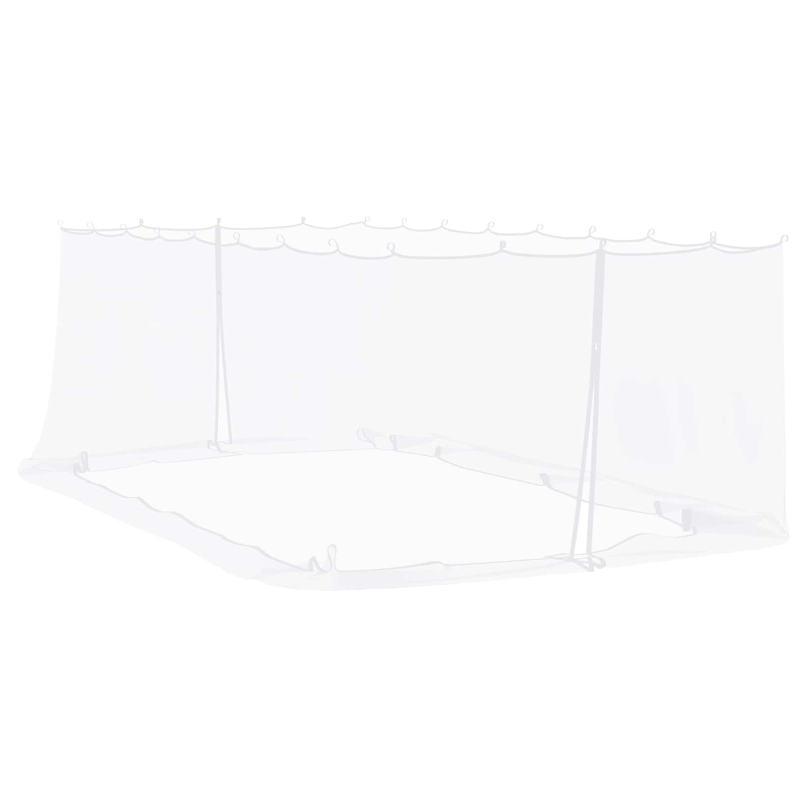 Zanzariera per gazebo 220 mesh Bianco 6 x 3 x 2 m Poliestere