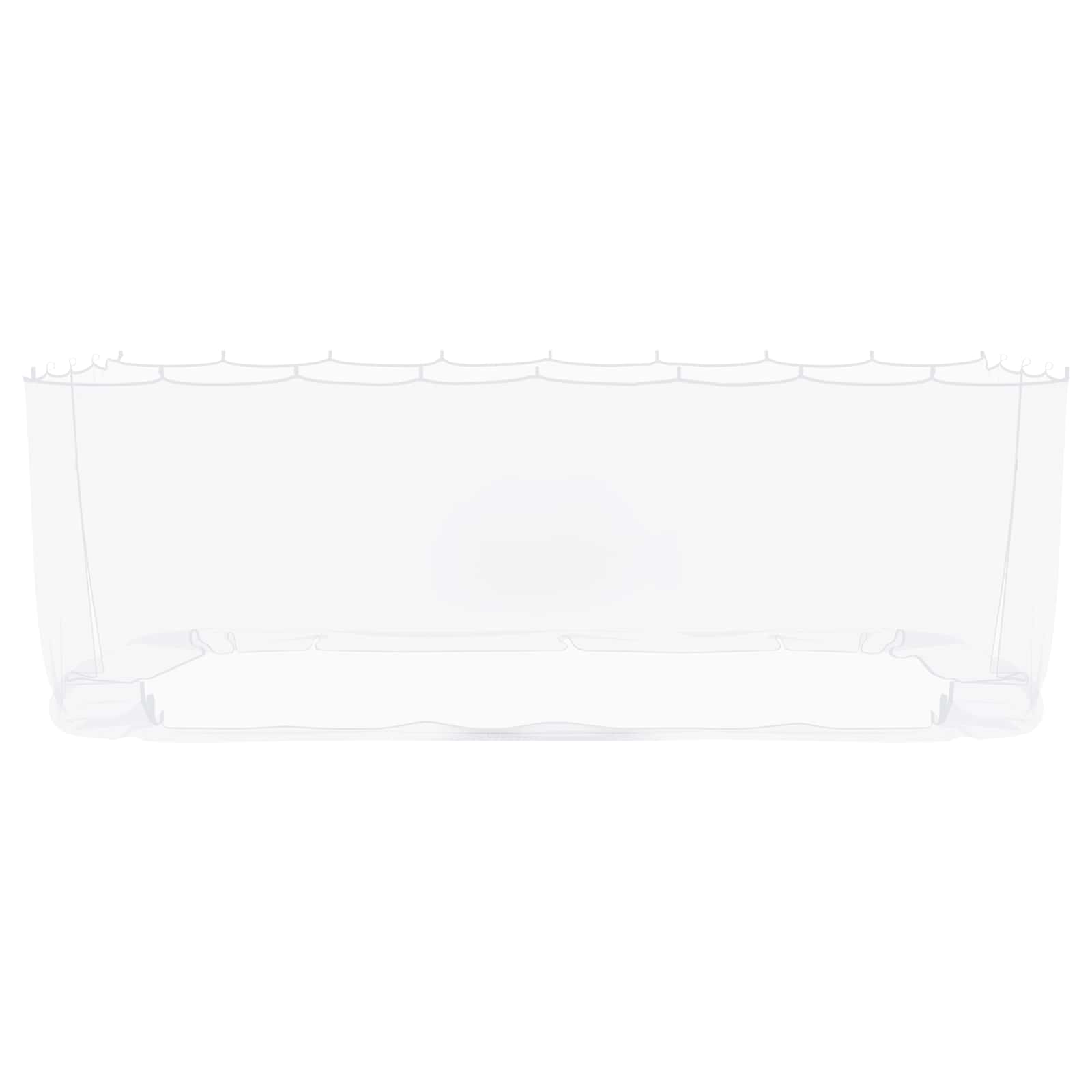 Zanzariera per gazebo 220 mesh Bianco 6 x 3 x 2 m Poliestere