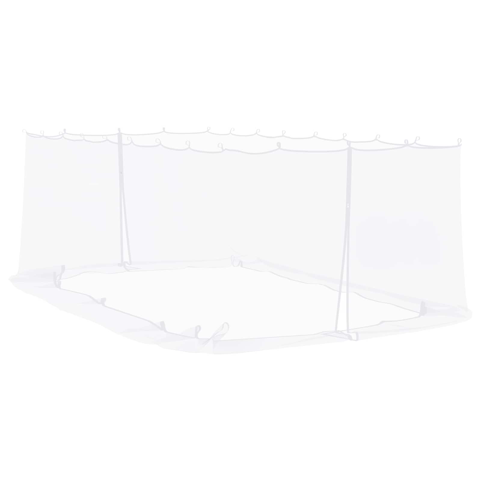 Zanzariera per gazebo 220 mesh Bianco 6 x 3 x 2 m Poliestere