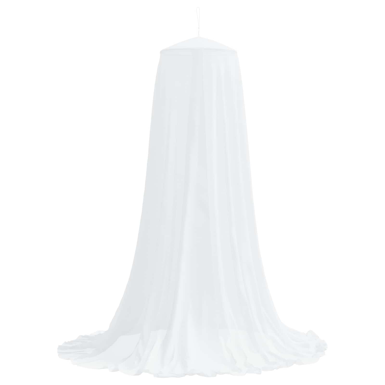 Rete per zanzare per letto 3 pz 156 mesh Bianco ⌀56 x 220 cm