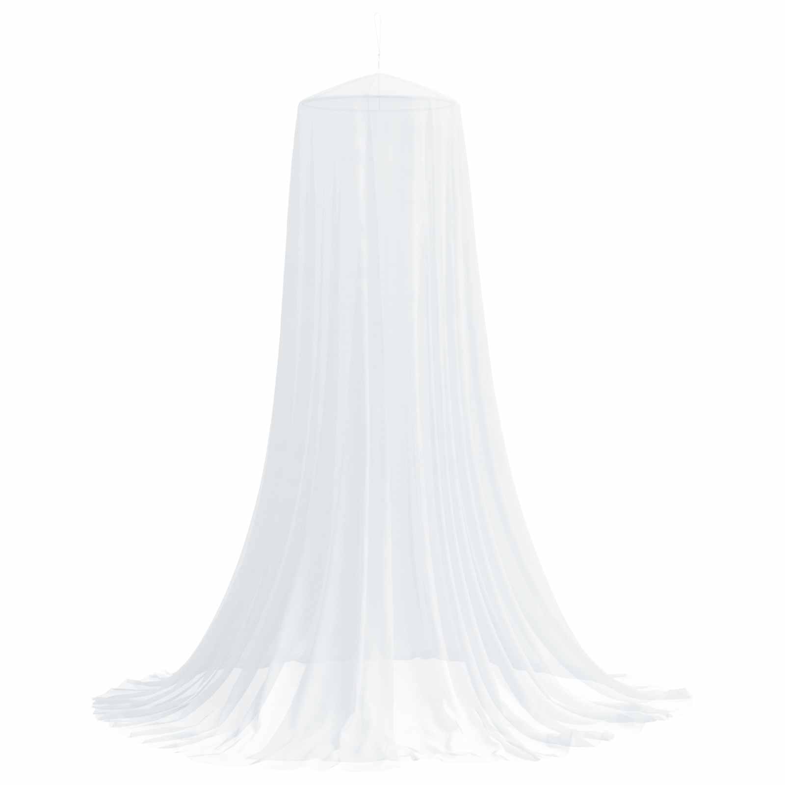 Rete per zanzare per letto 3 pz 156 mesh Bianco ⌀56 x 220 cm